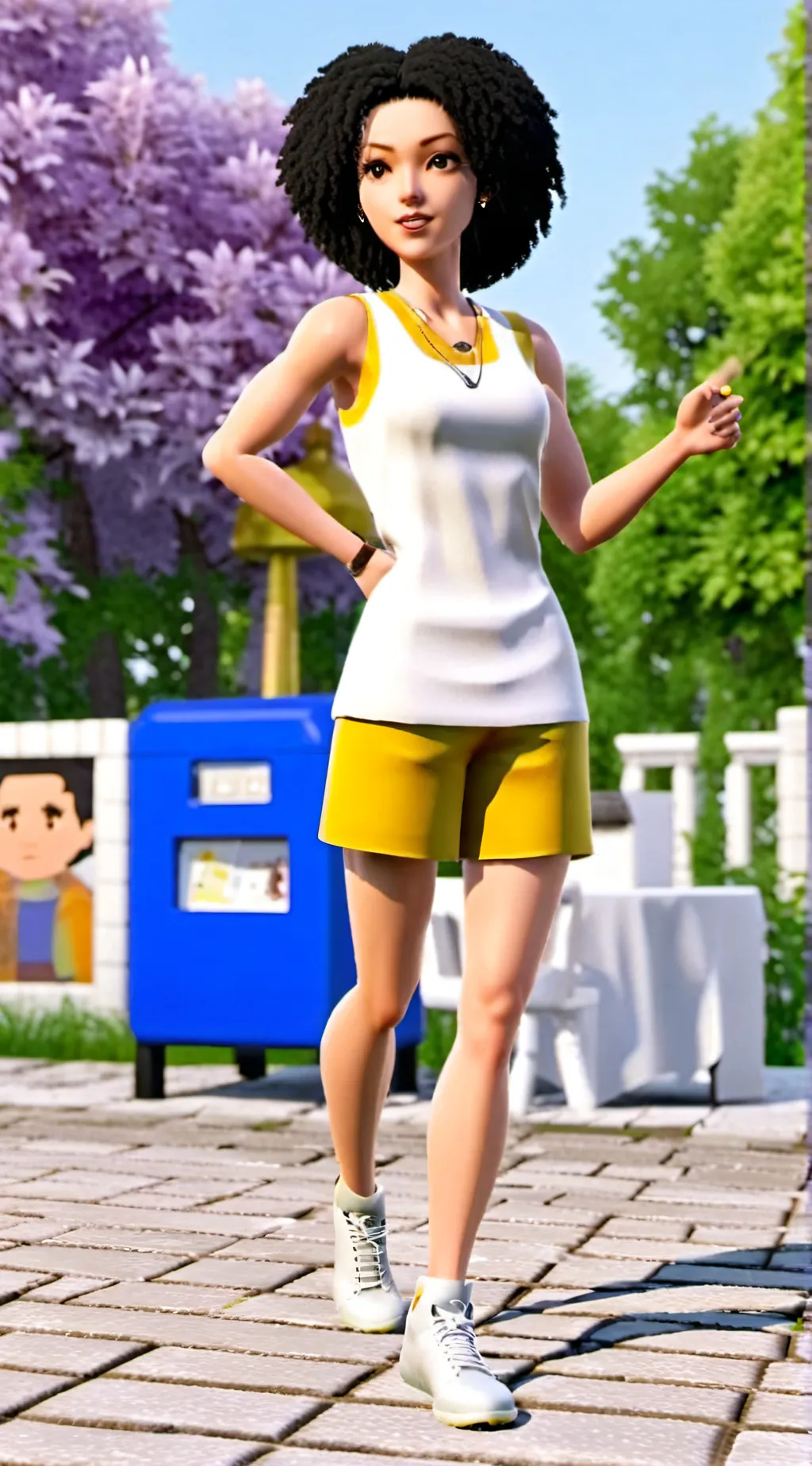 ai character: Smiling Critters background