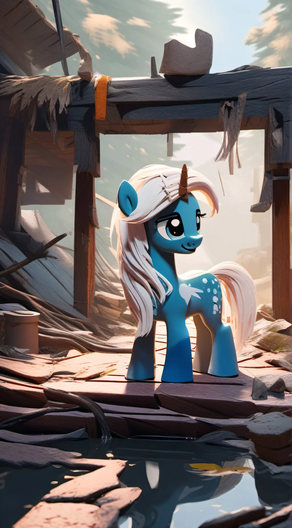 ai character: pibby applejack  background