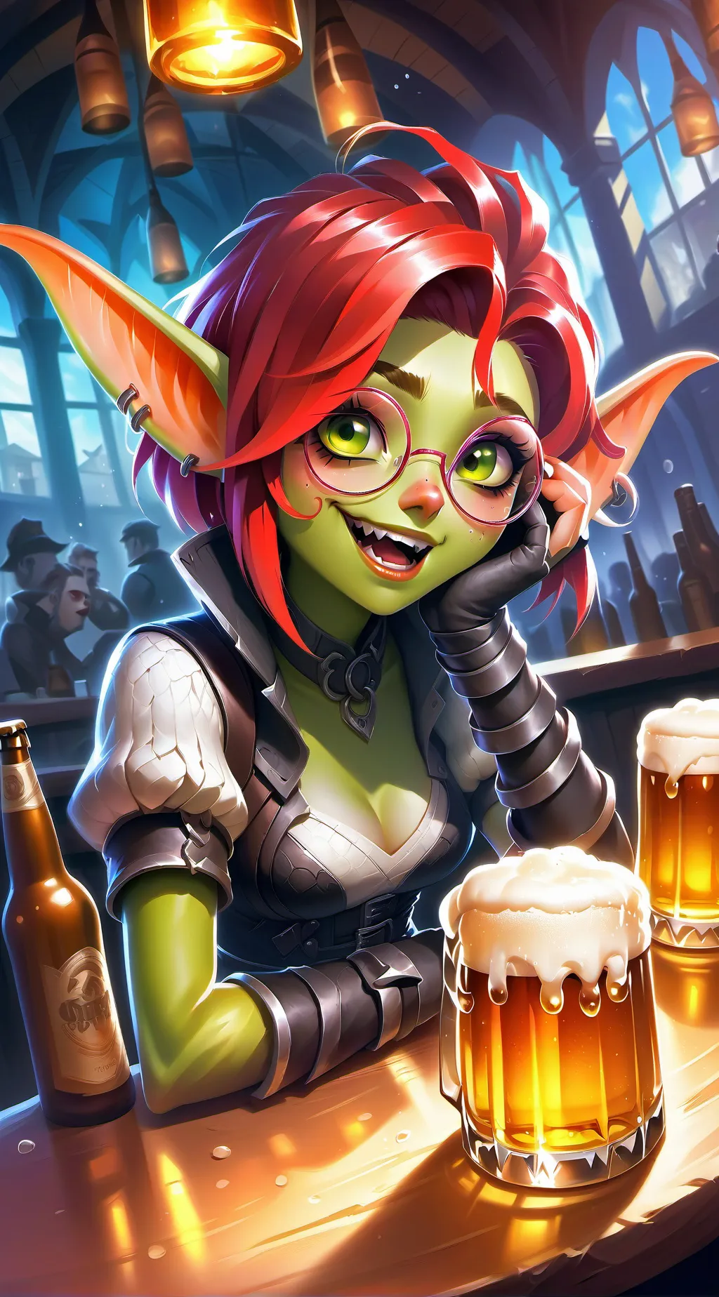 ai character: 🍏Apple🍎 background