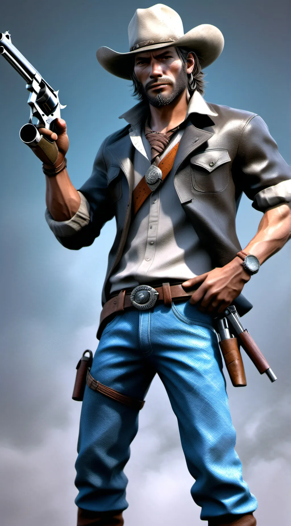 ai character: mya x cowboy 🤠  background