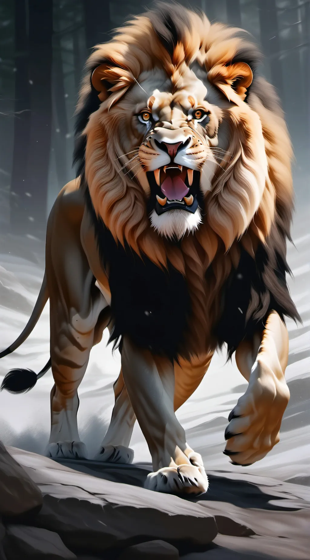 ai character: Mufasa background