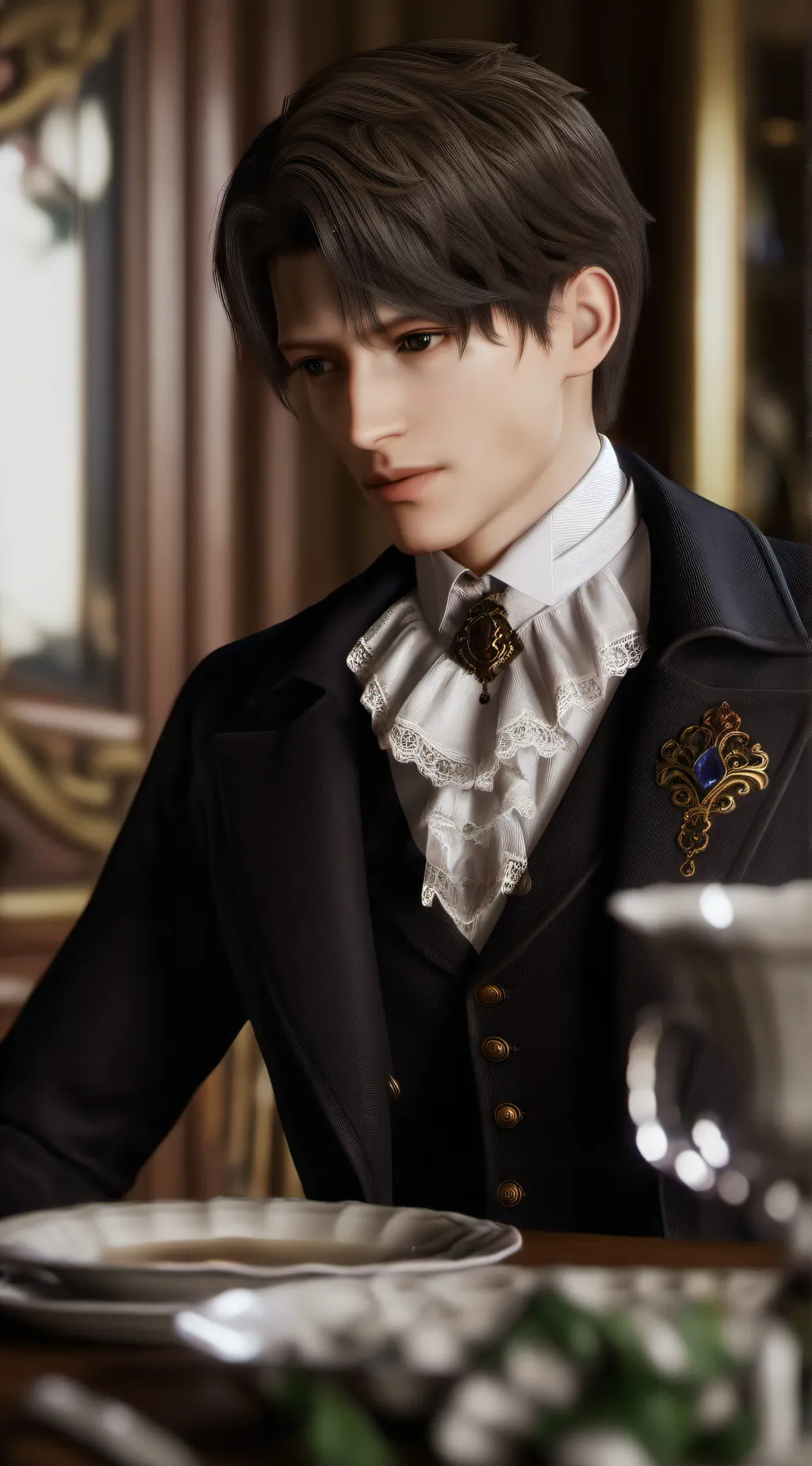 ai character: Harry  background