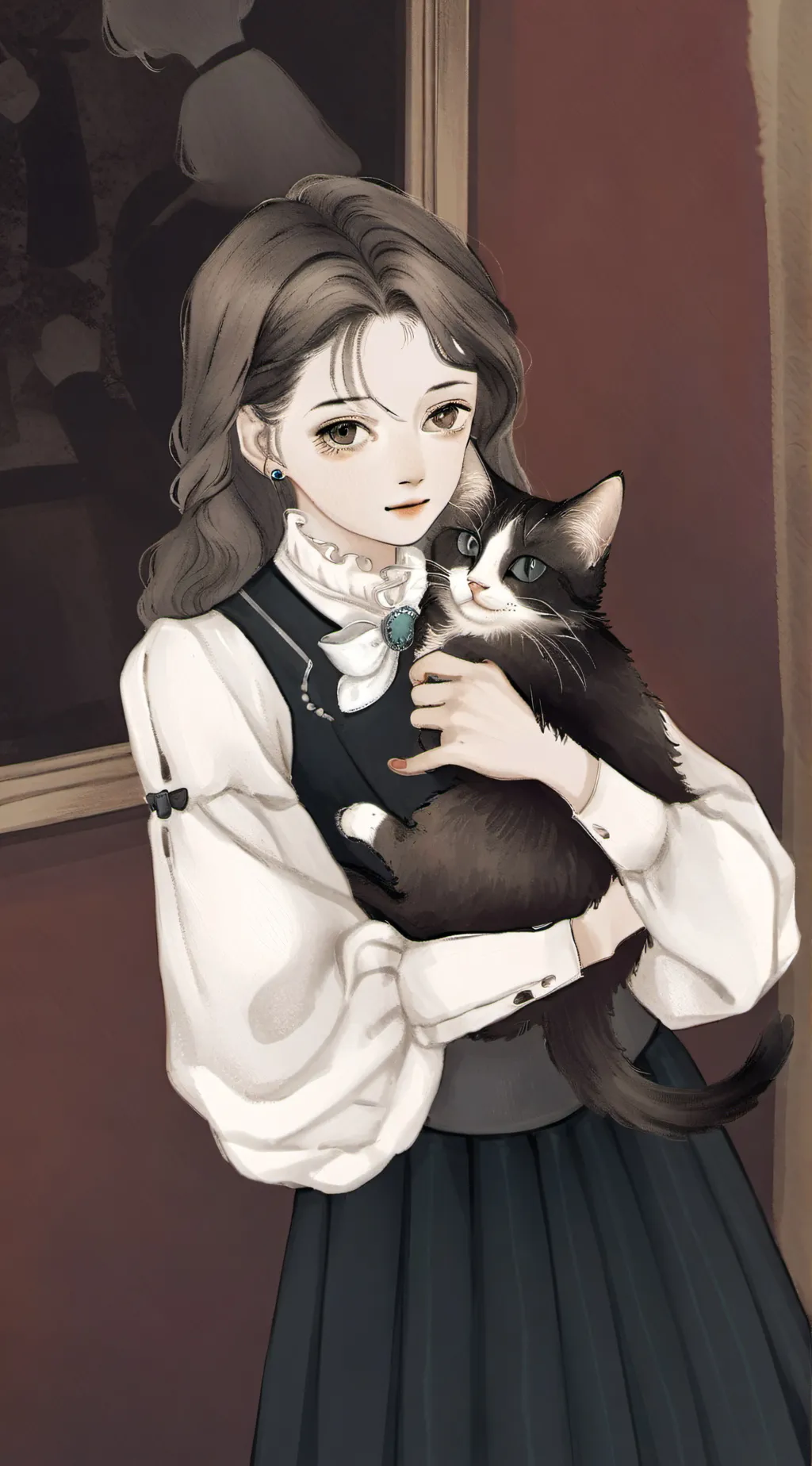 ai character: New kitten 🐈‍⬛  background