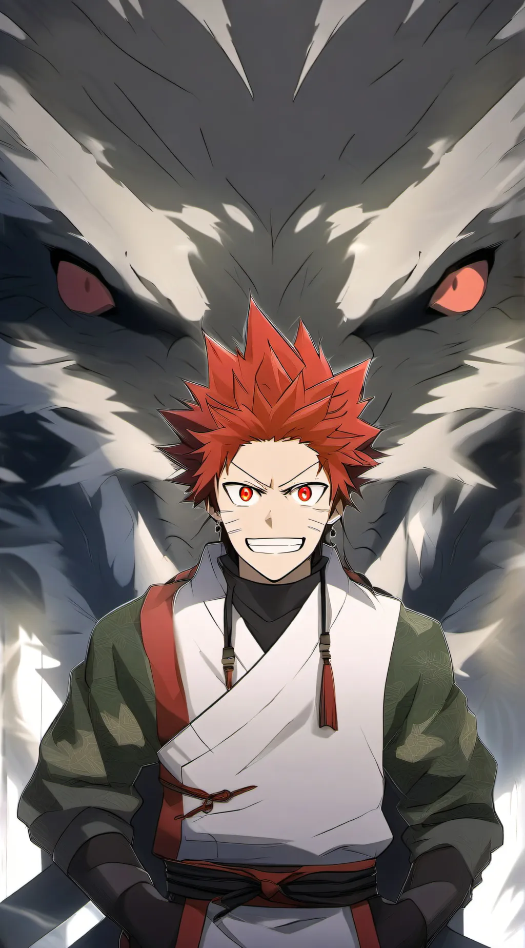 ai character: Ex Kirishima background