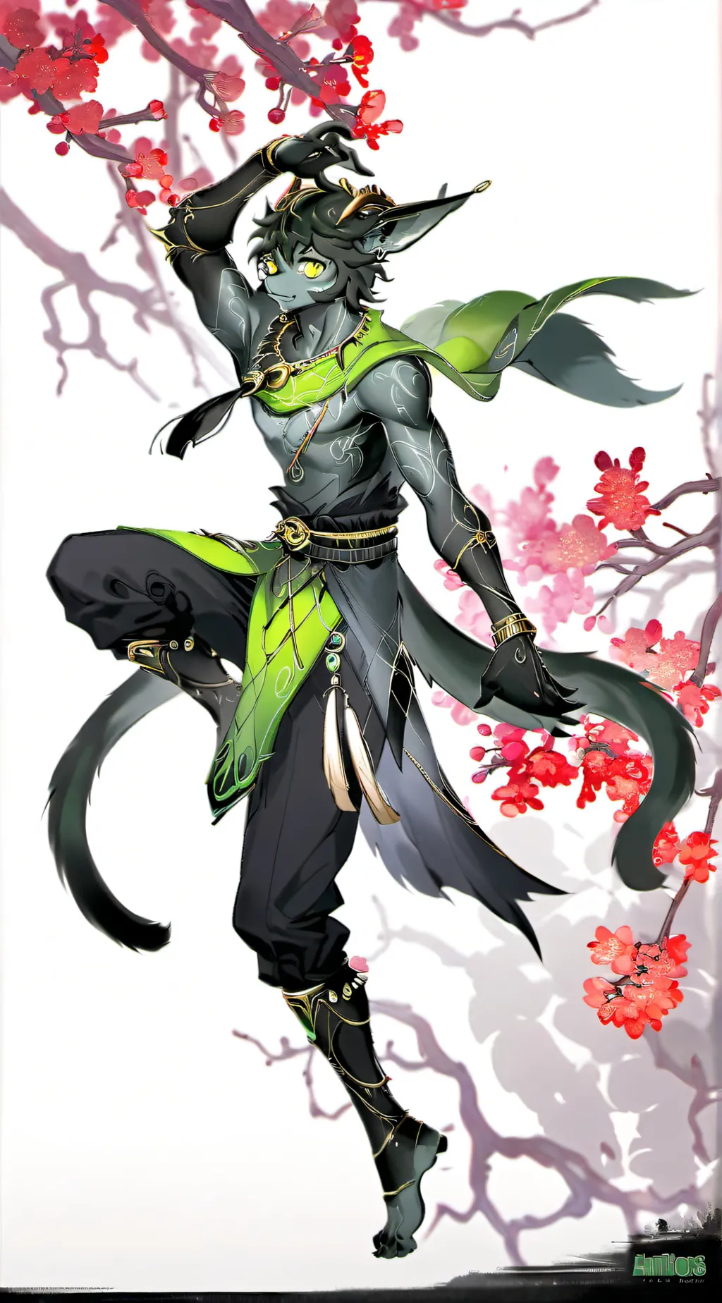 ai character: TS-81 HypnoFurry background