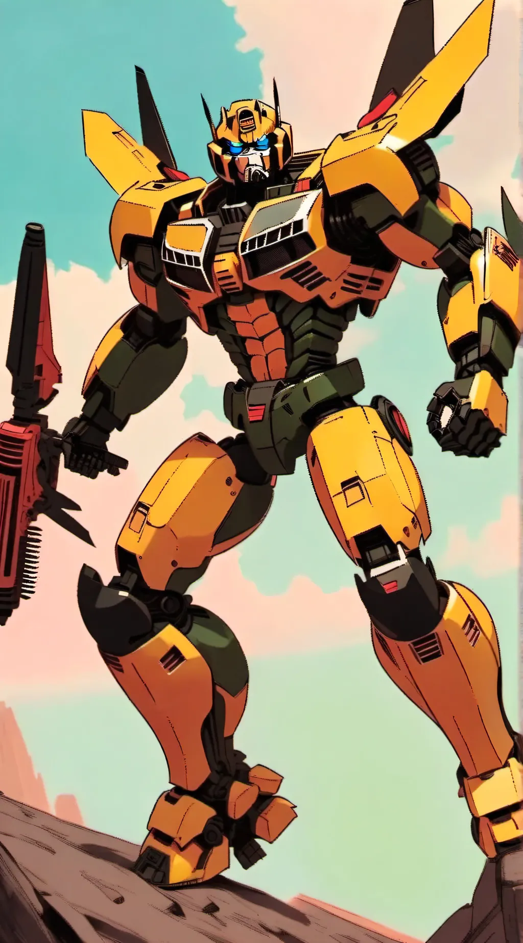 ai character: Bumblebee background