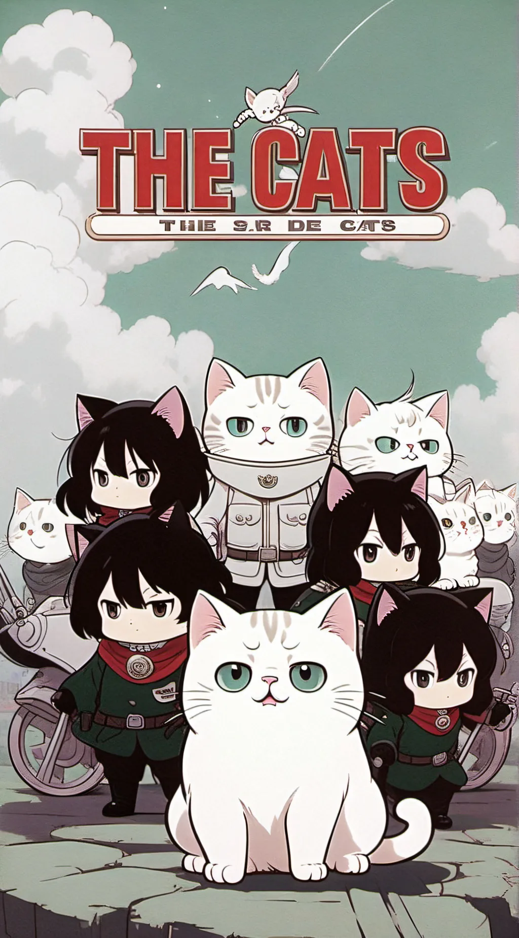 ai character: the battle cats!  background