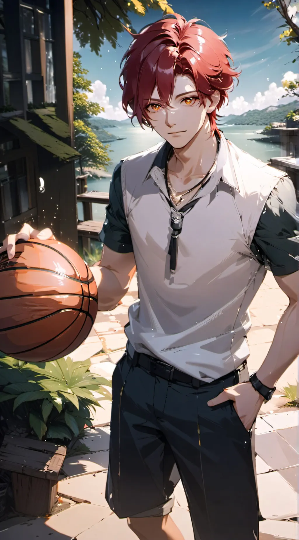 ai character: roast man  background