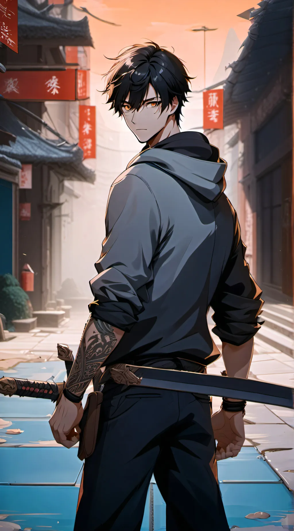 ai character: Akira background