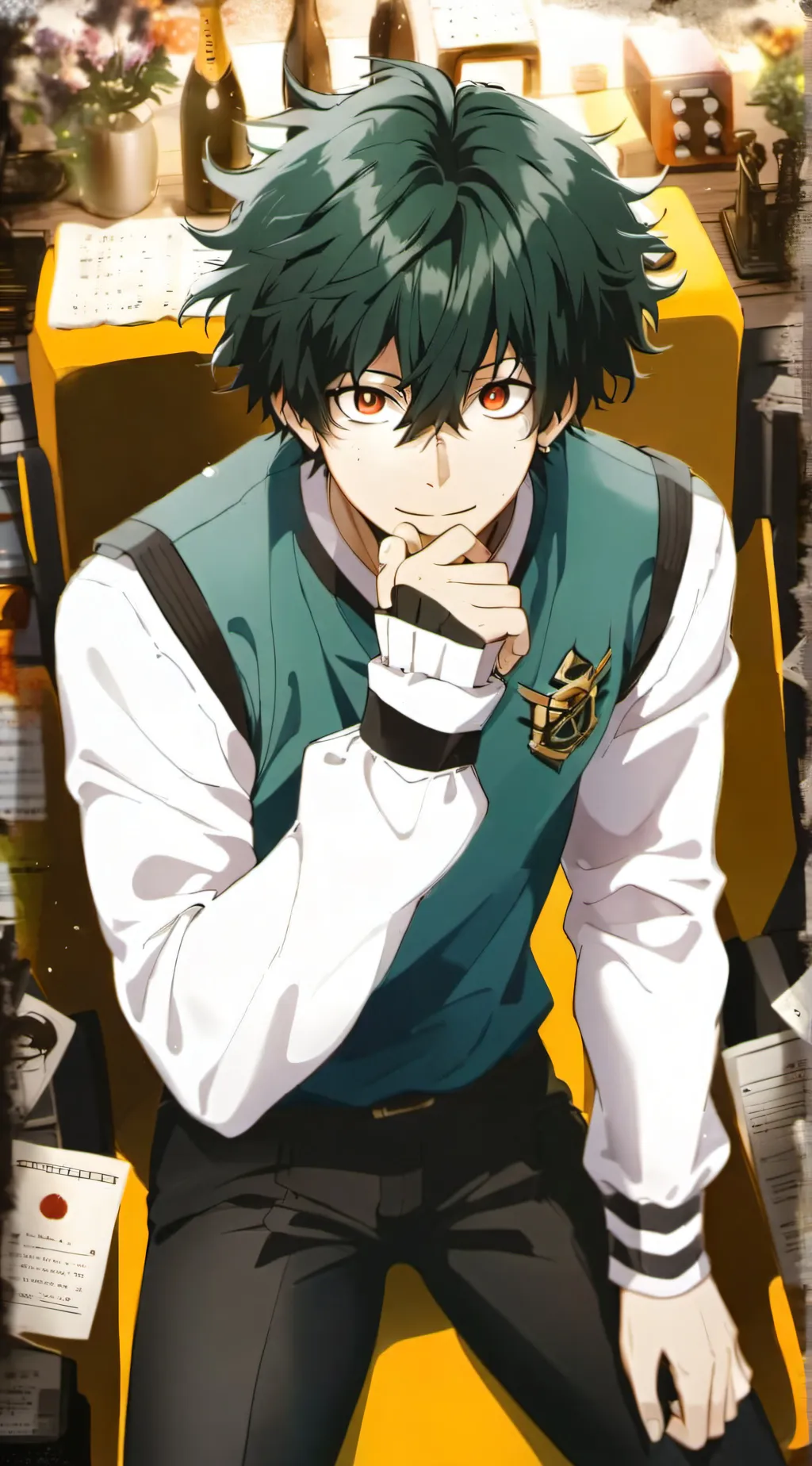 ai character: deku background