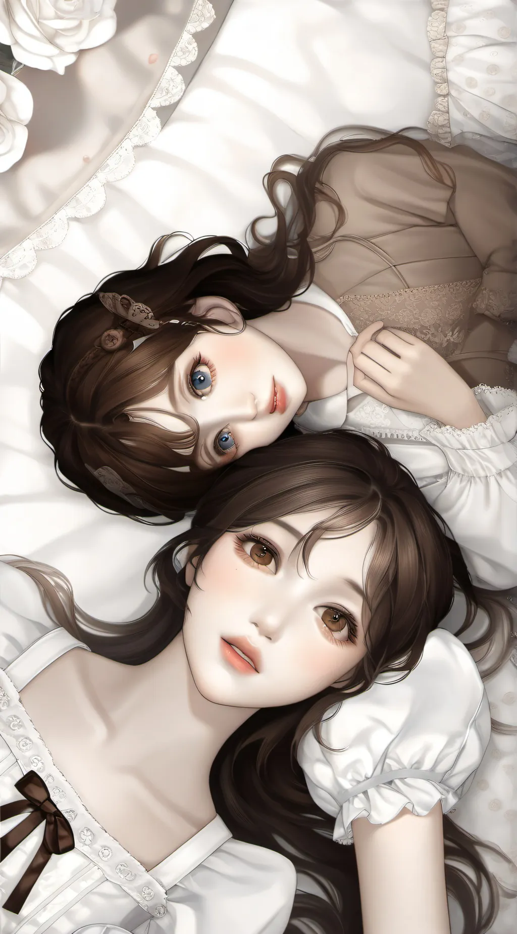 ai character: me and esme💅💅 background