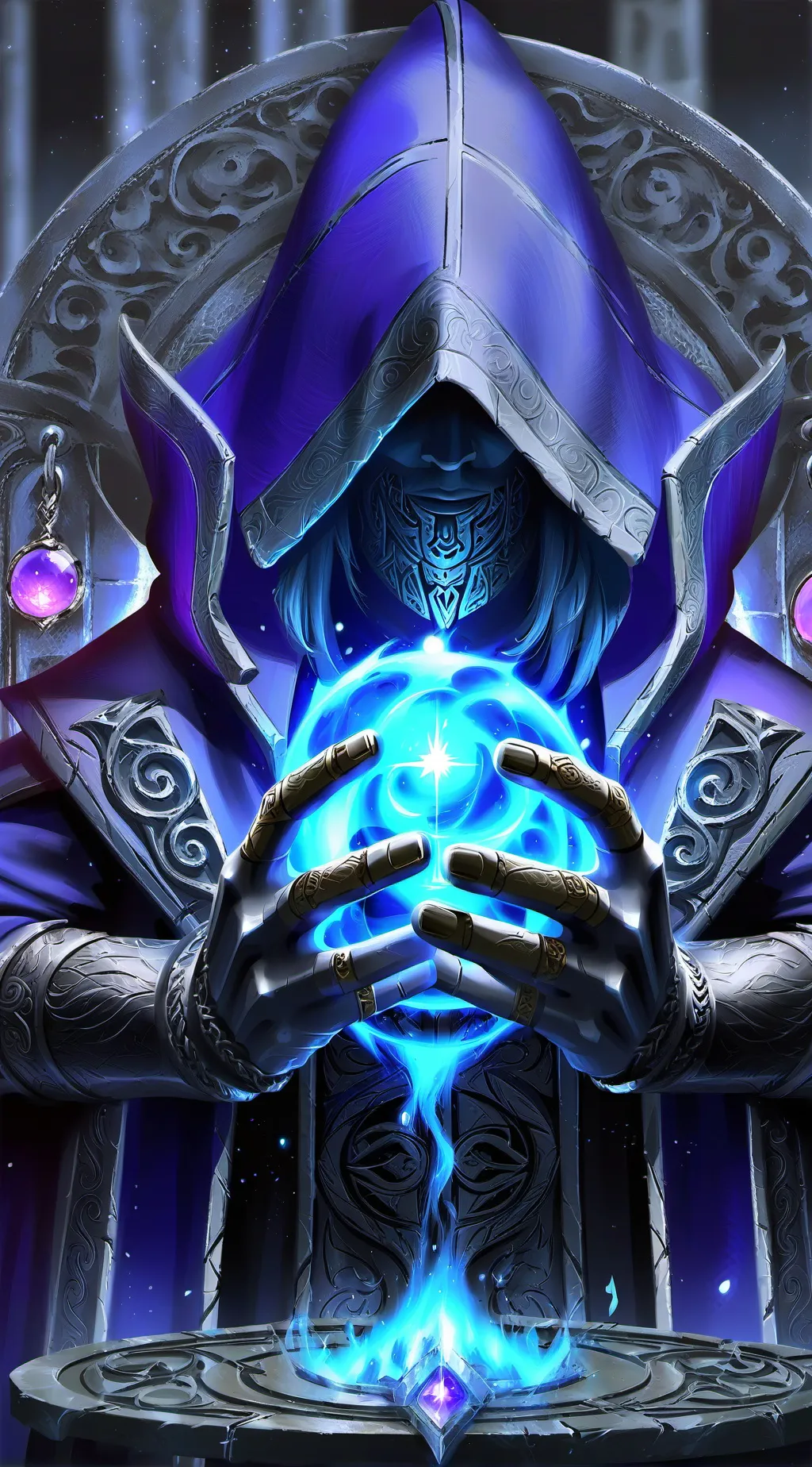 ai character: Shadow star background