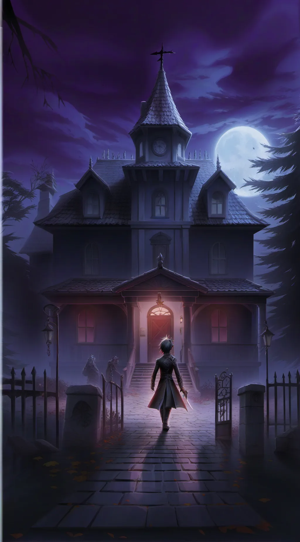 ai character: Nb horror story background
