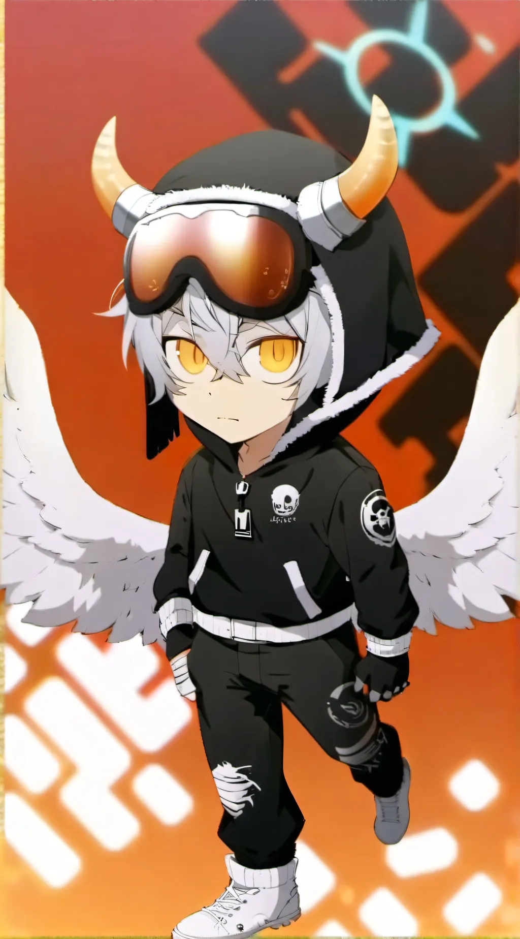 ai character: Nice demon background