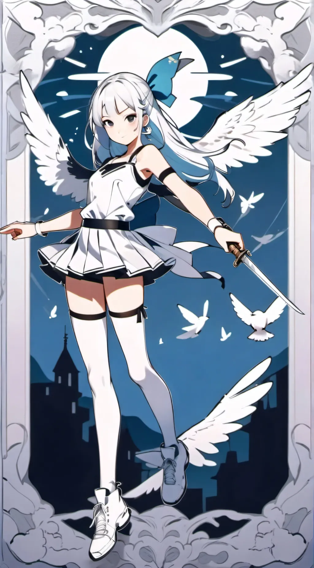 ai character: valkyrie  background