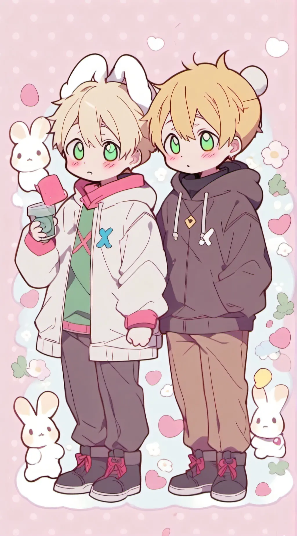ai character: butters x Kenny sp background