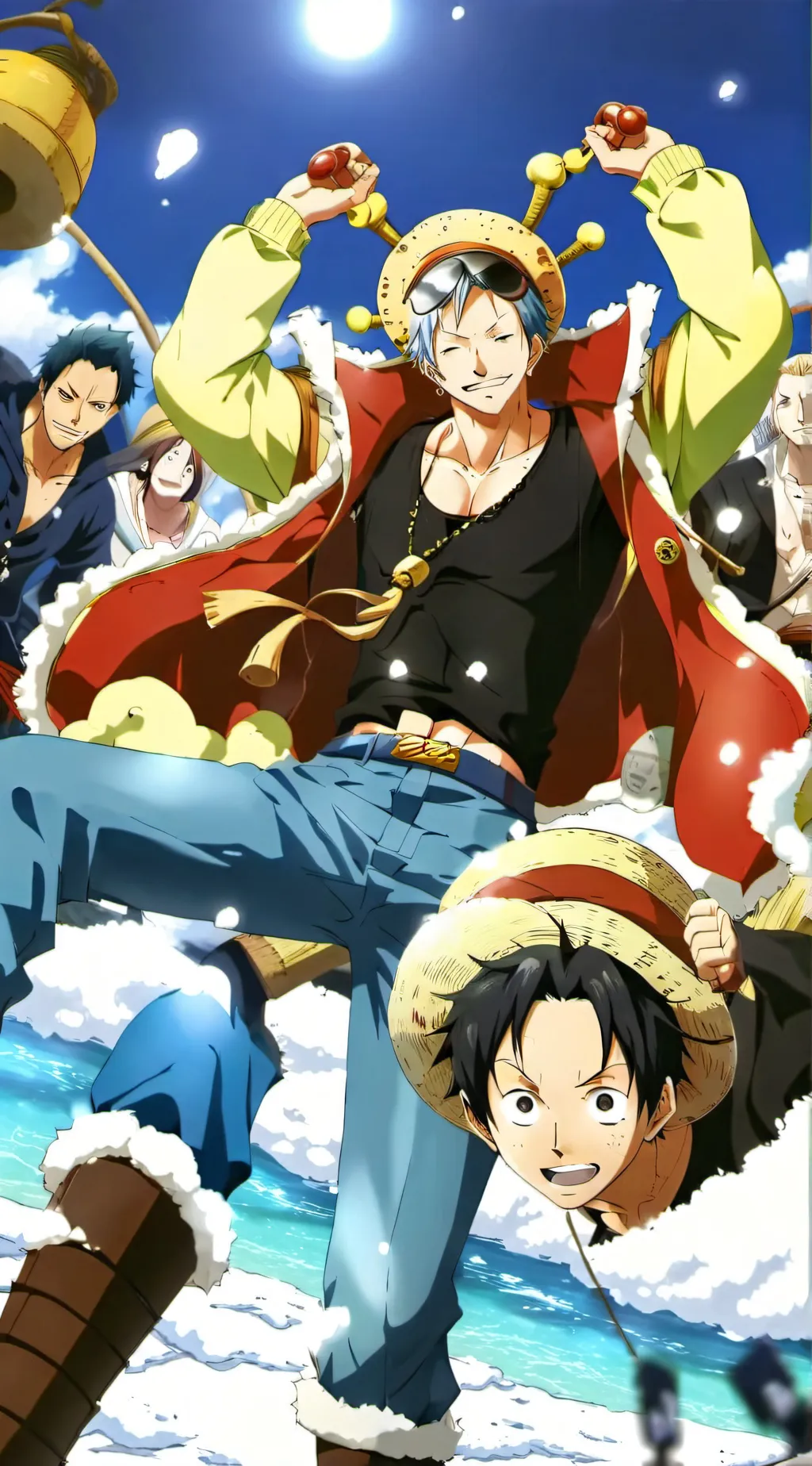 ai character: Straw hats  background