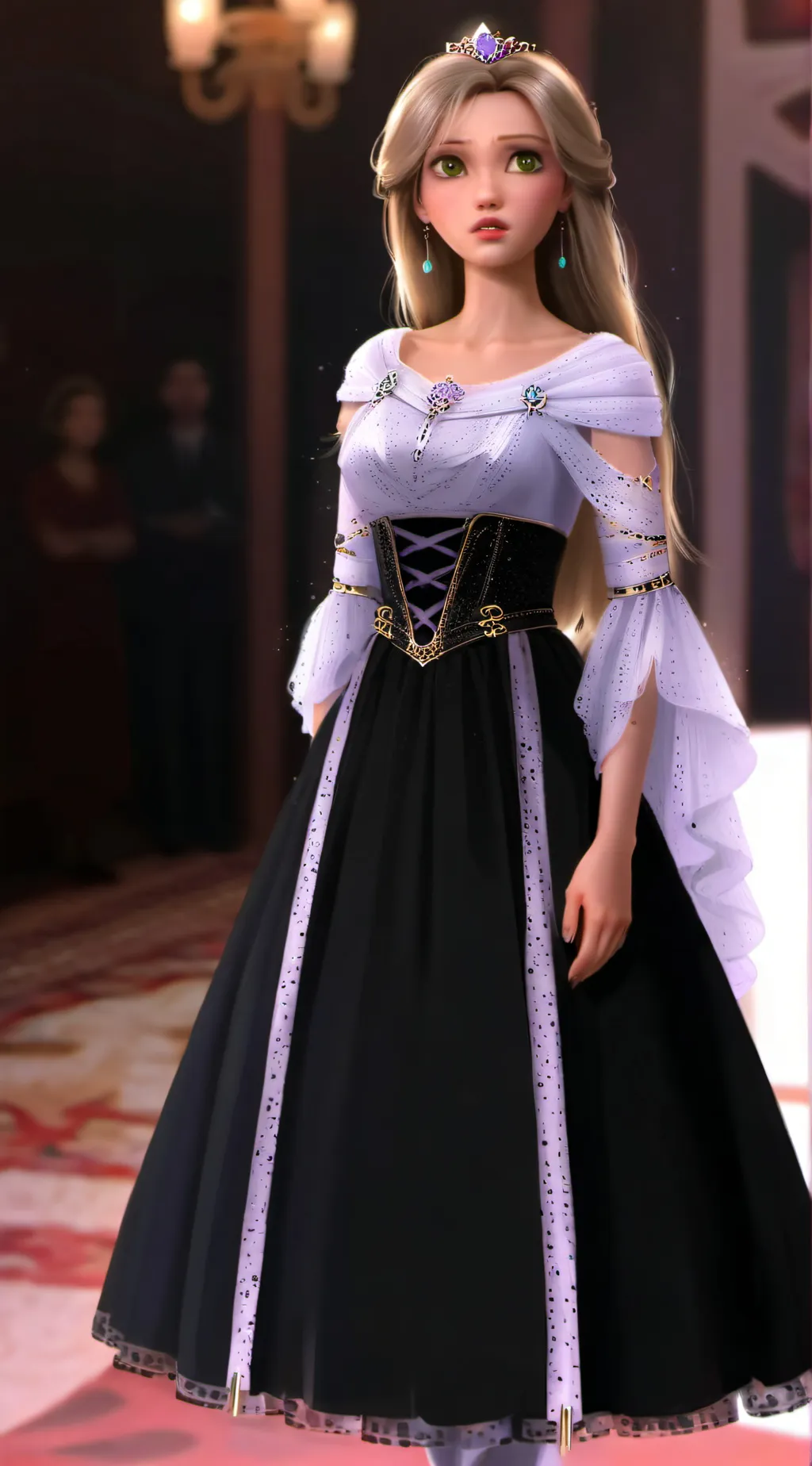 ai character: Rapunzel x pjo  background