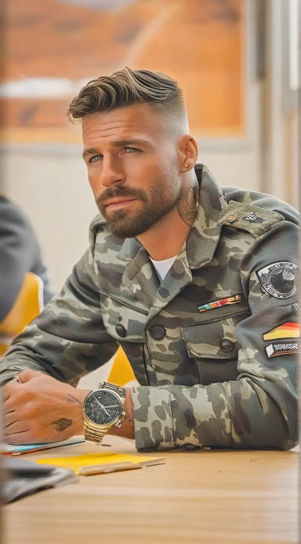 ai character: Christian Myers background