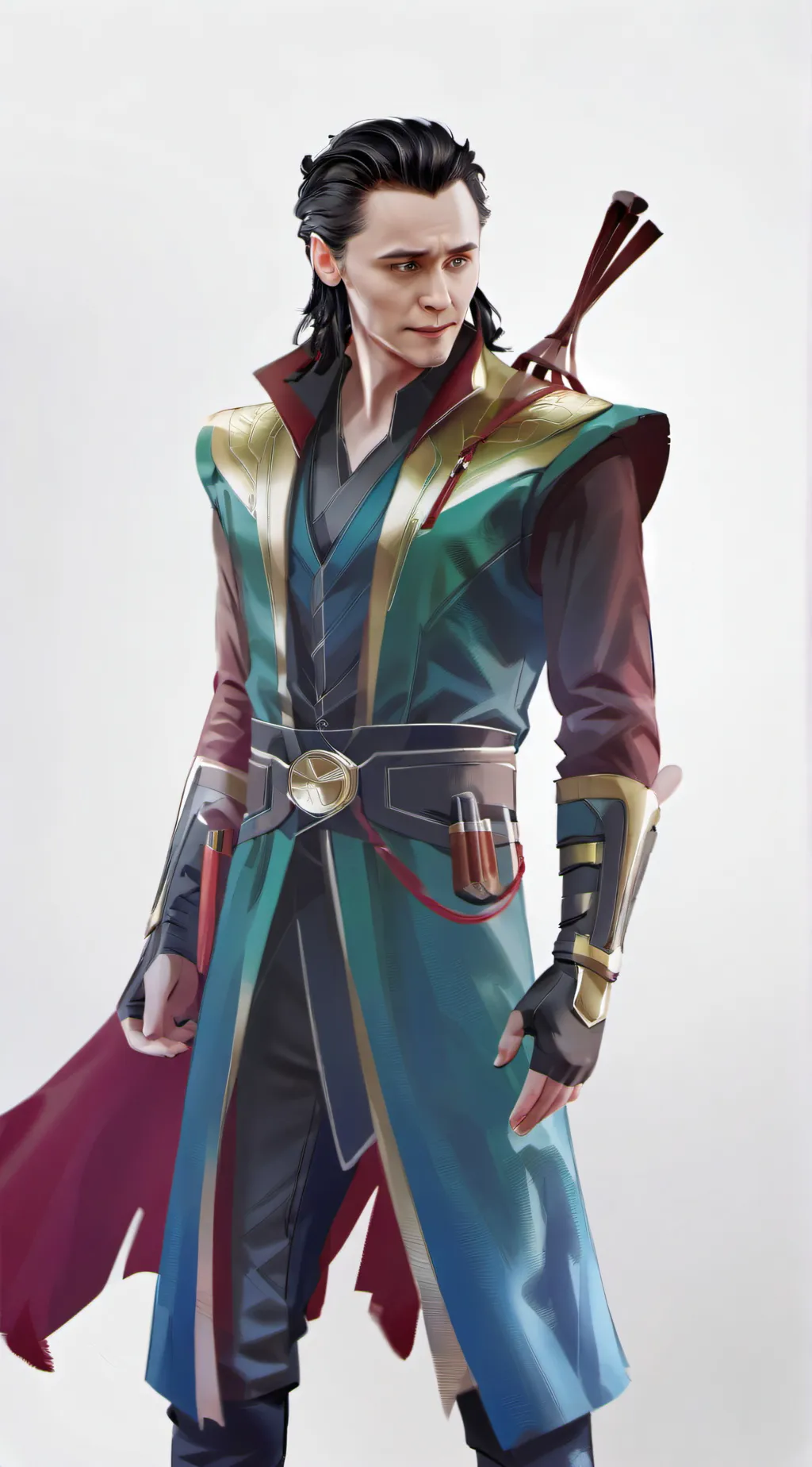 ai character: Loki Laufeyson  background