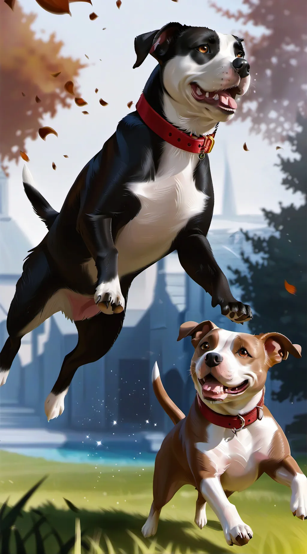 ai character: Lily and Buddy background