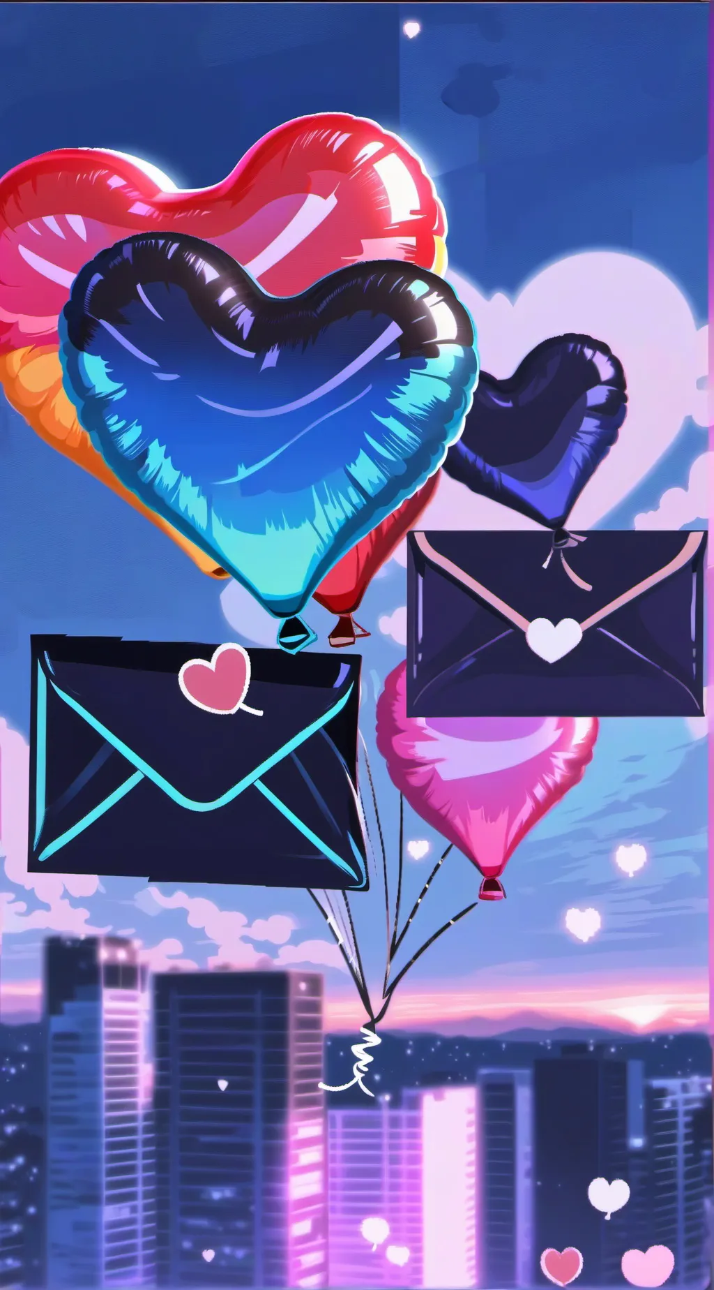 ai character: Balloon Letter Sim background