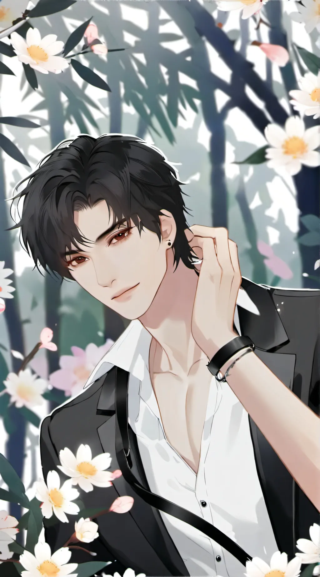 ai character: Happy￼ background