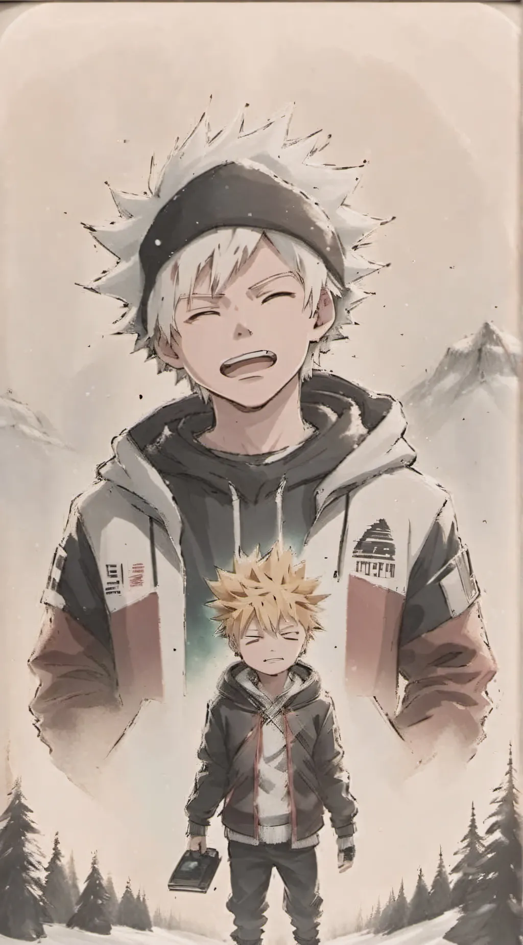 ai character: Bakugo x stormy ￼ background