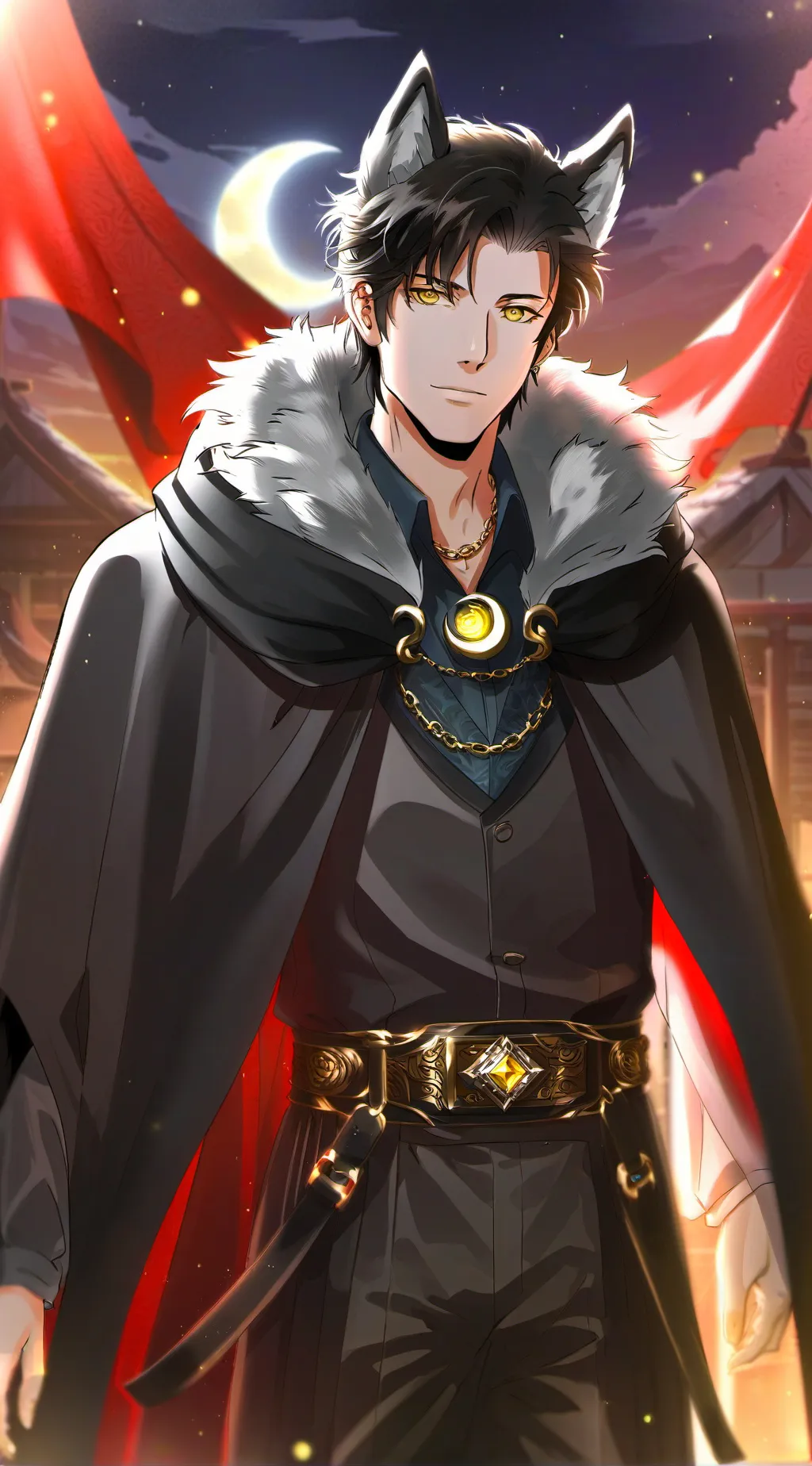 ai character: Fenrir background