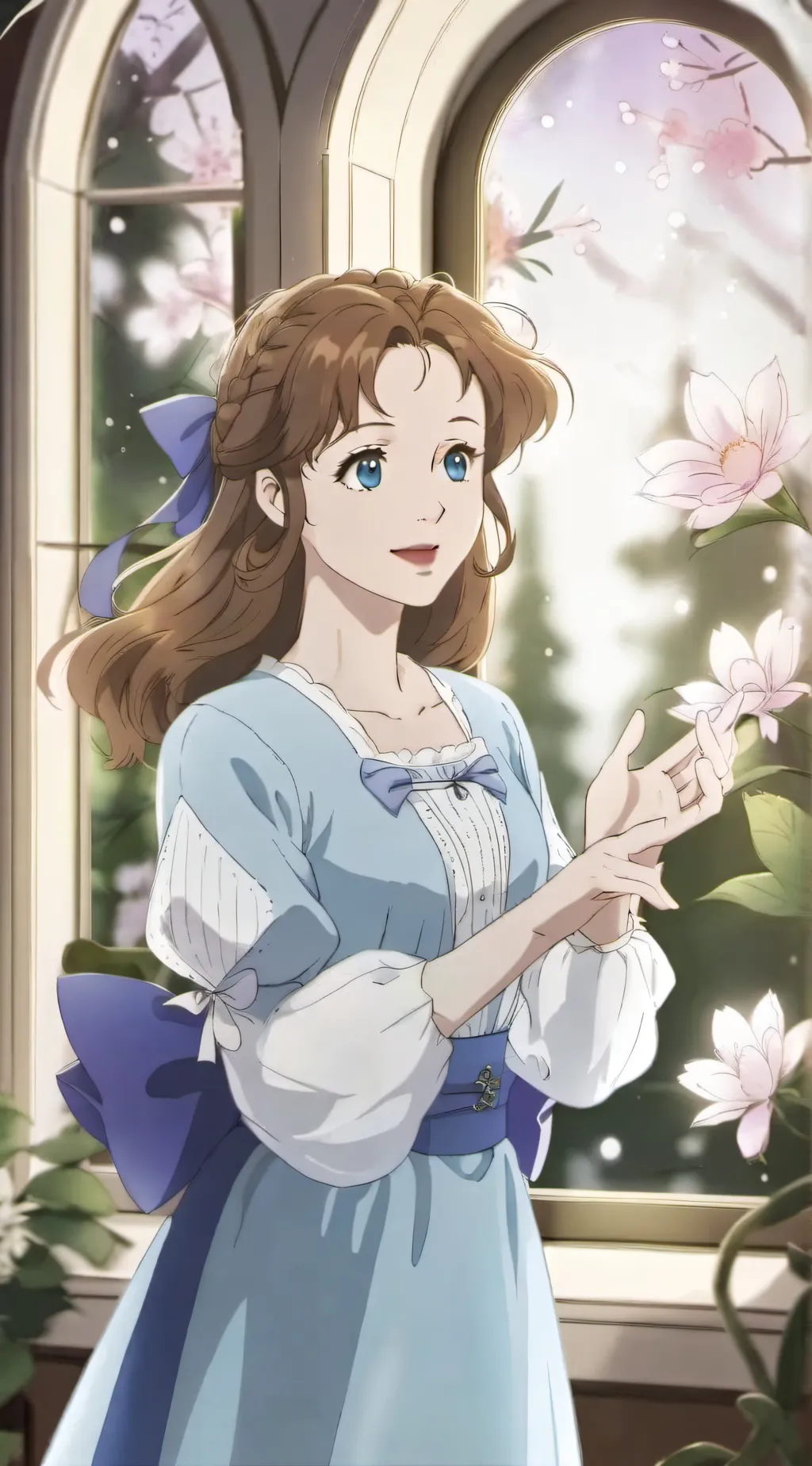 ai character: Wendy  background