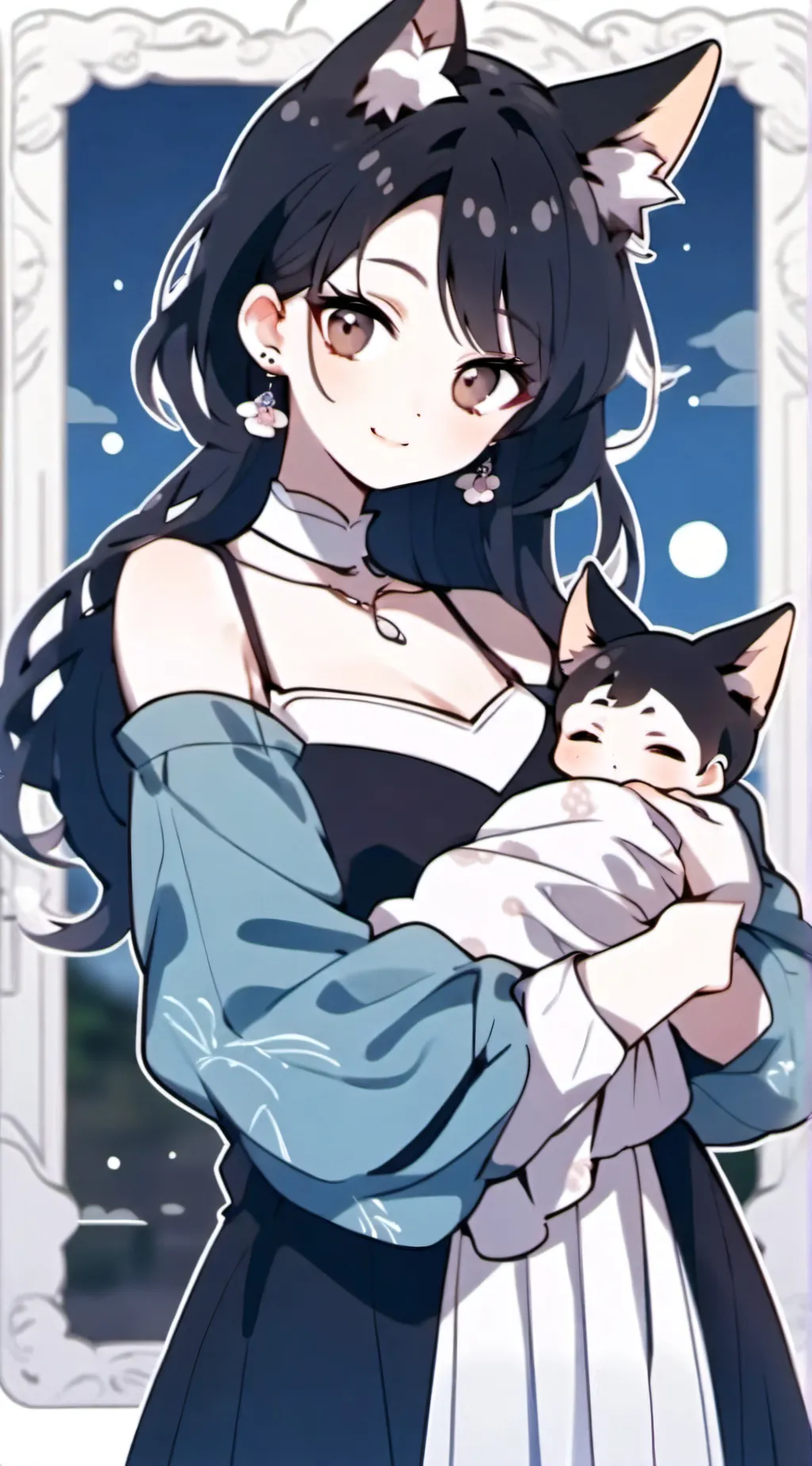 ai character: Neko mom background