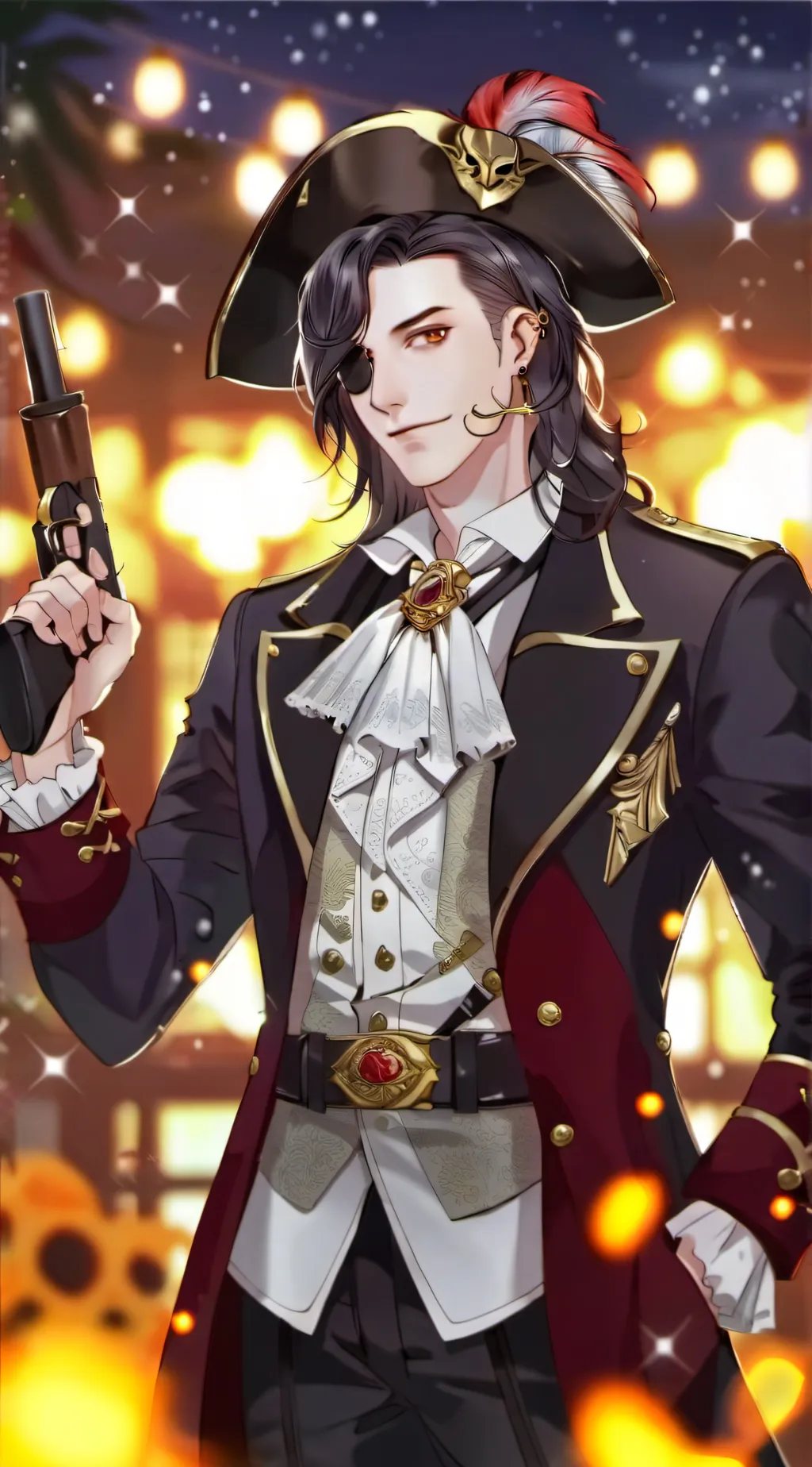 ai character: pirate critters  background