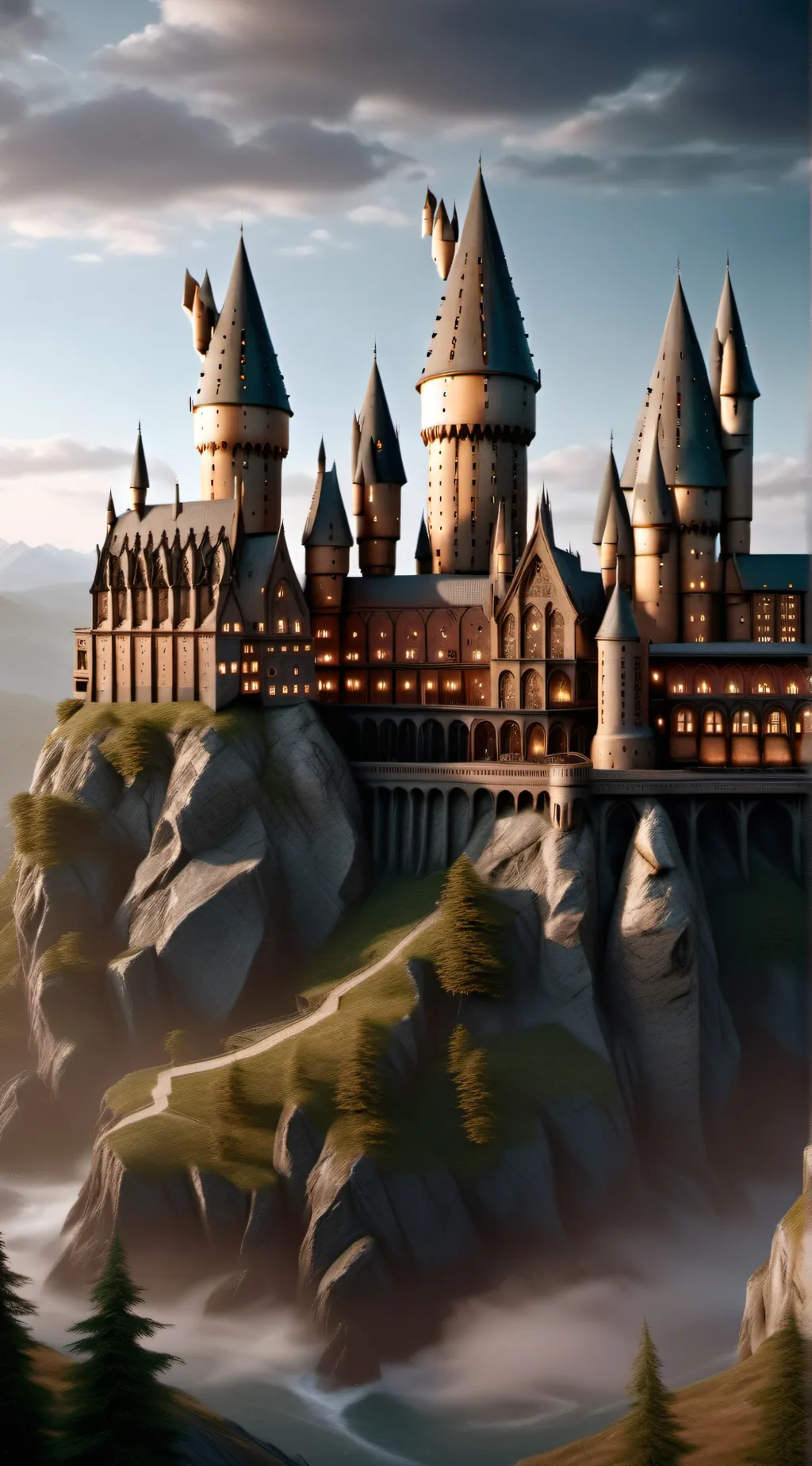 ai character: Hogwarts pup background