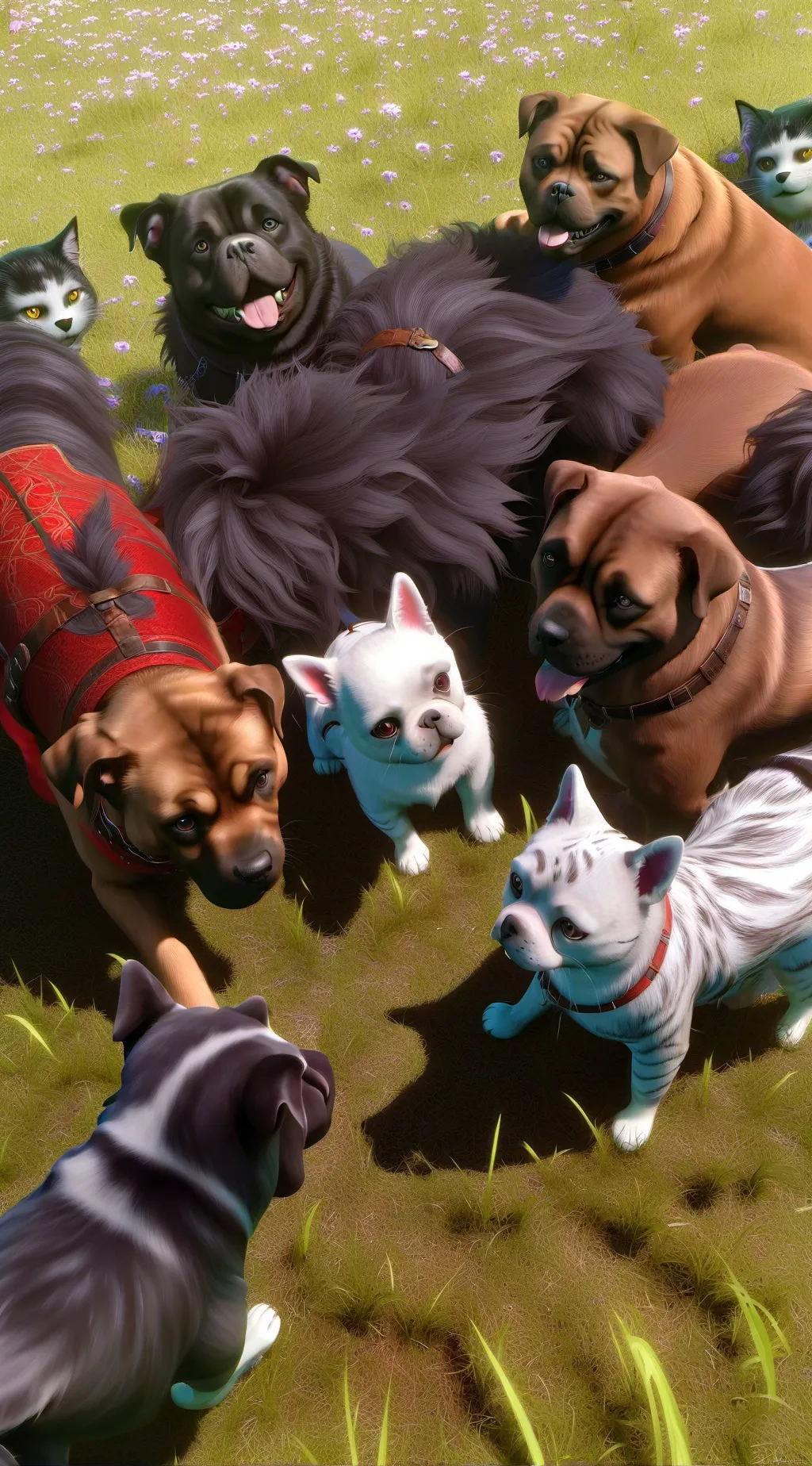 ai character: Pet shop background