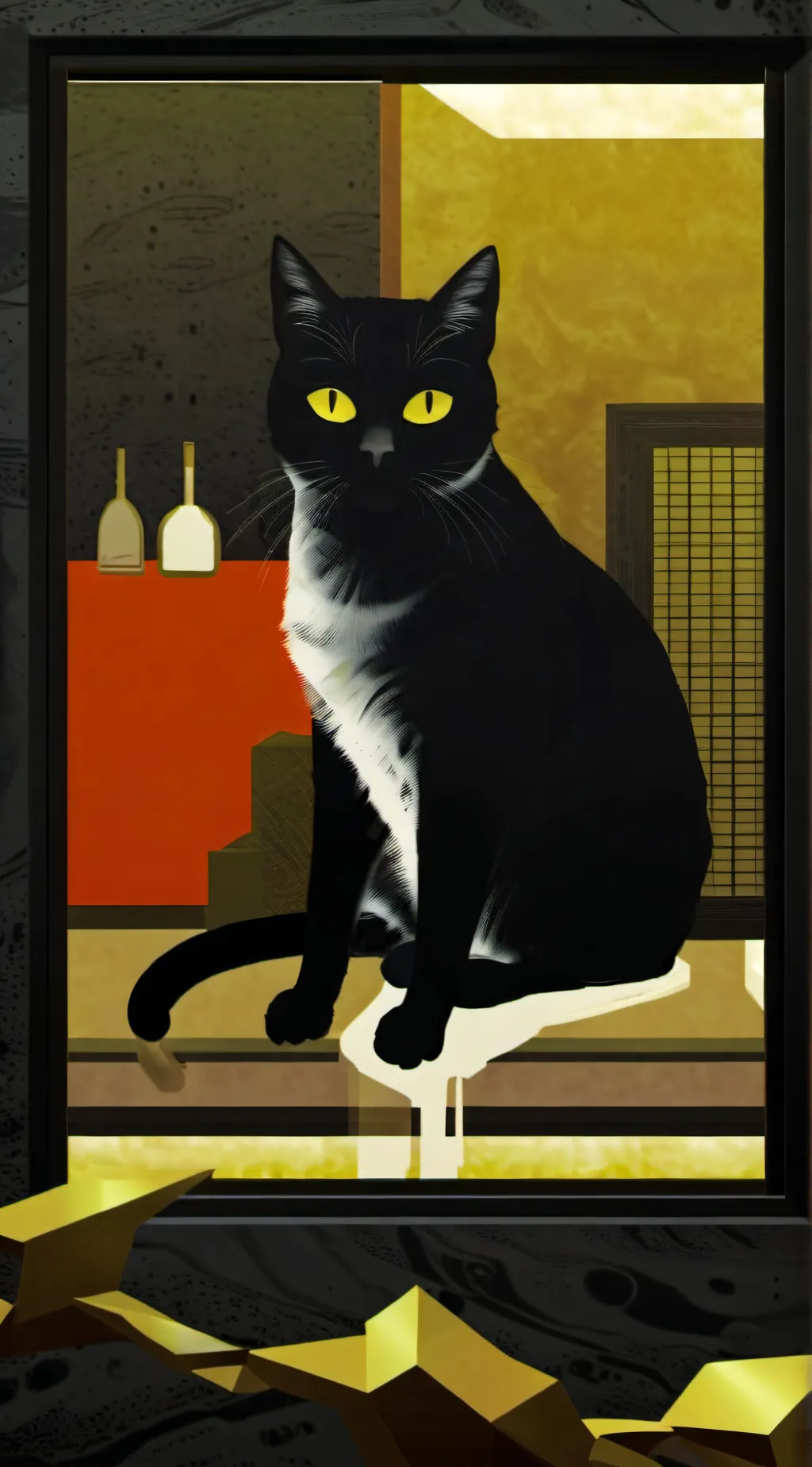 ai character: Cat. background