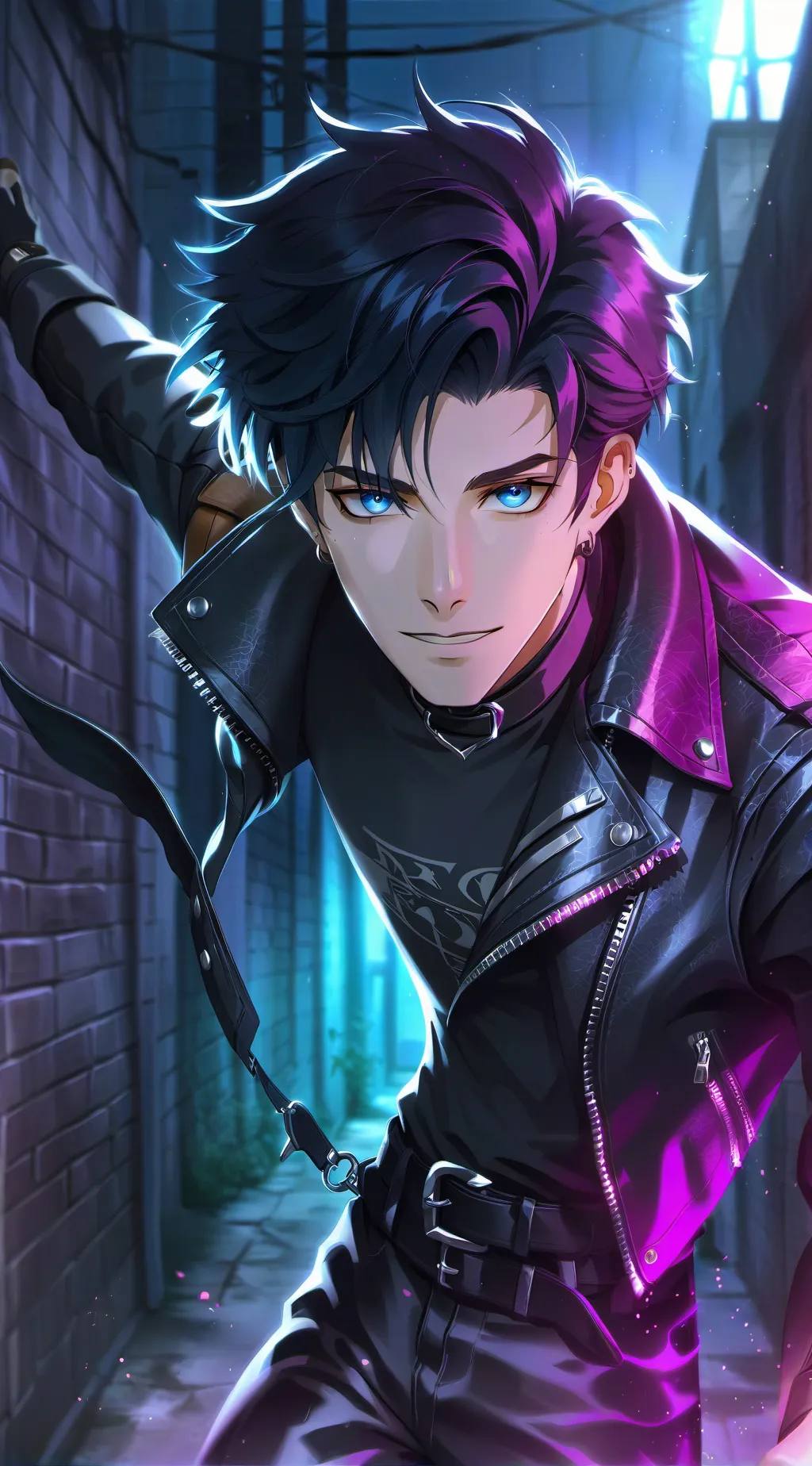 ai character: 🖤Asher🖤 background