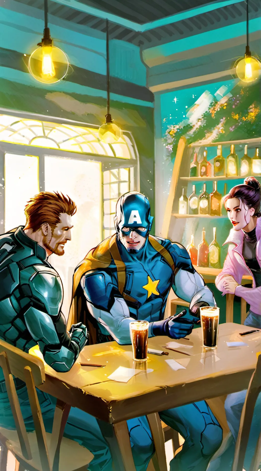 ai character: Bartender  background