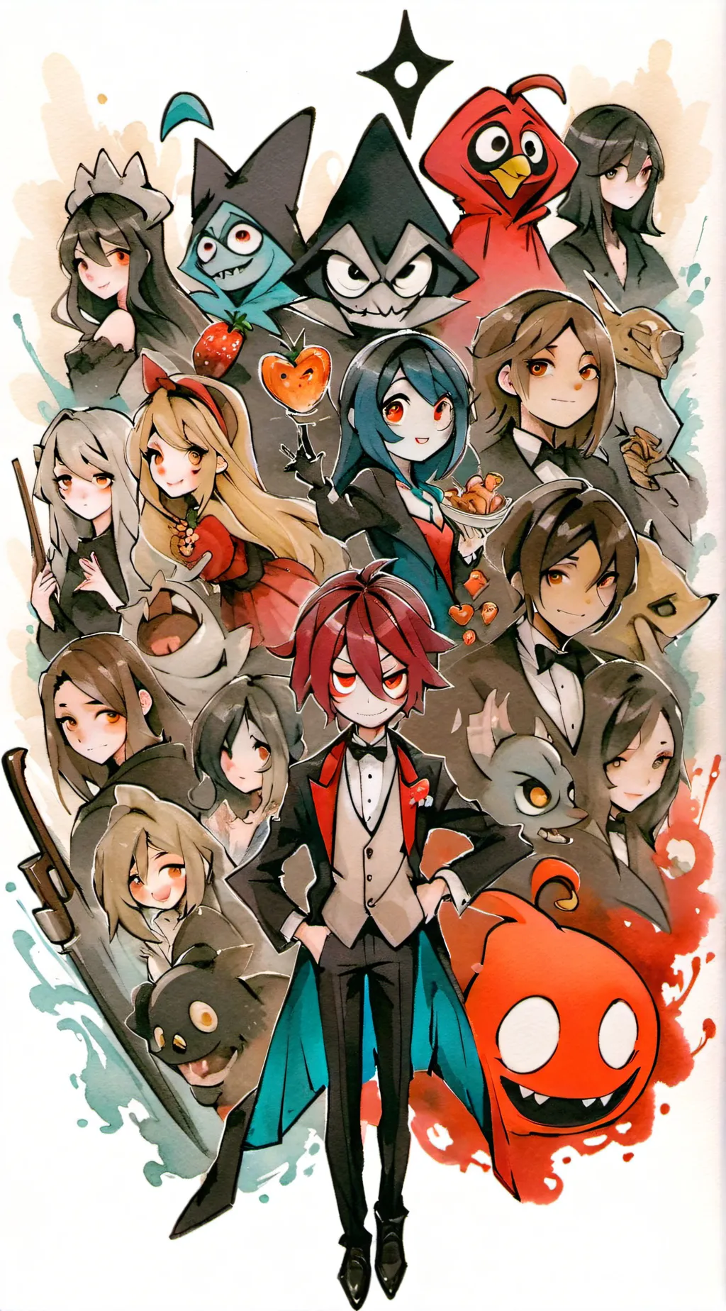 ai character: HH prom background
