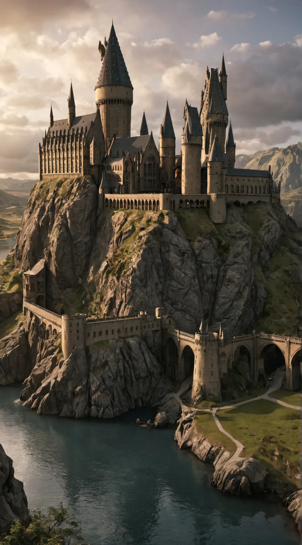 ai character: Battle Of Hogwarts background