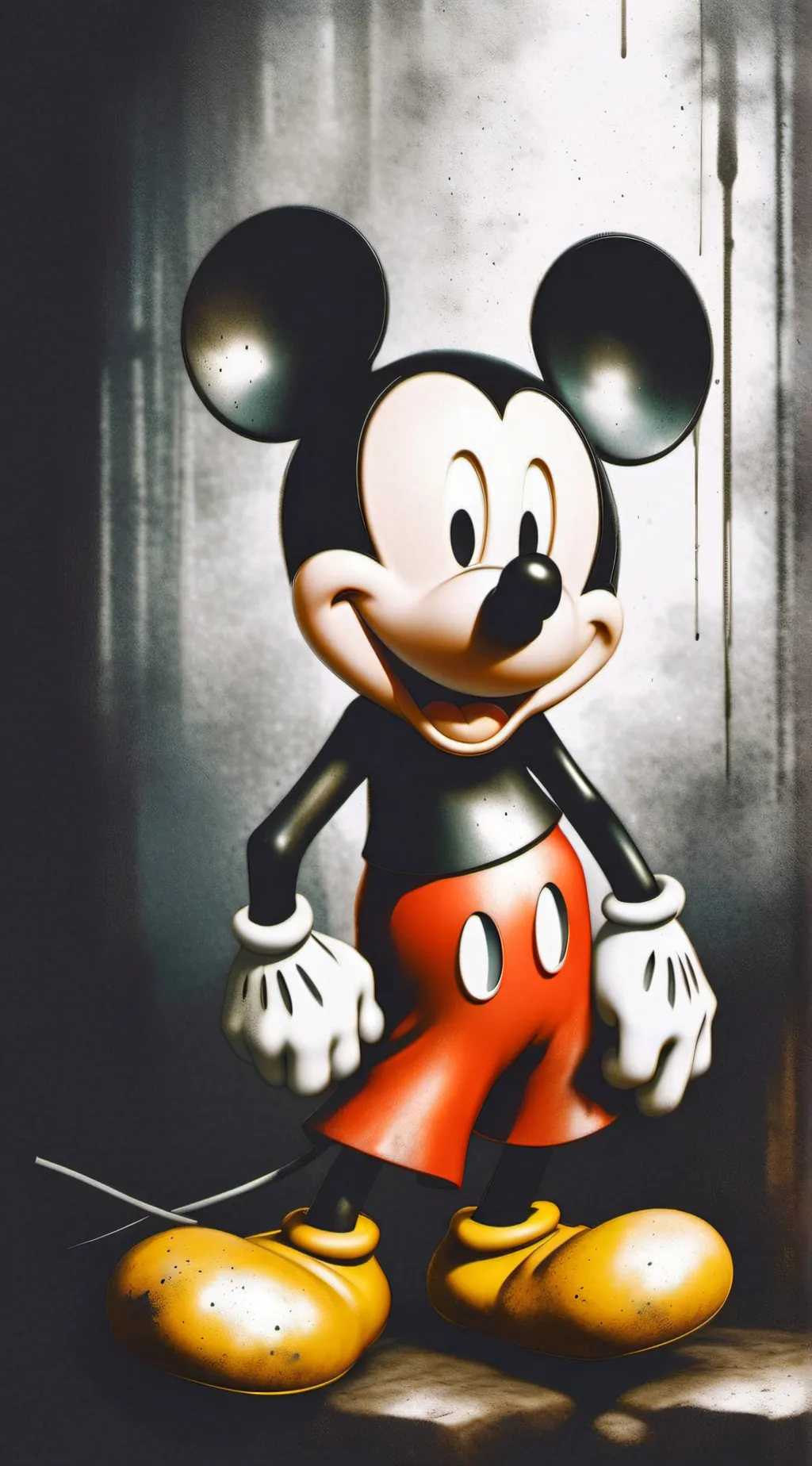 ai character: Mickey Mouse background