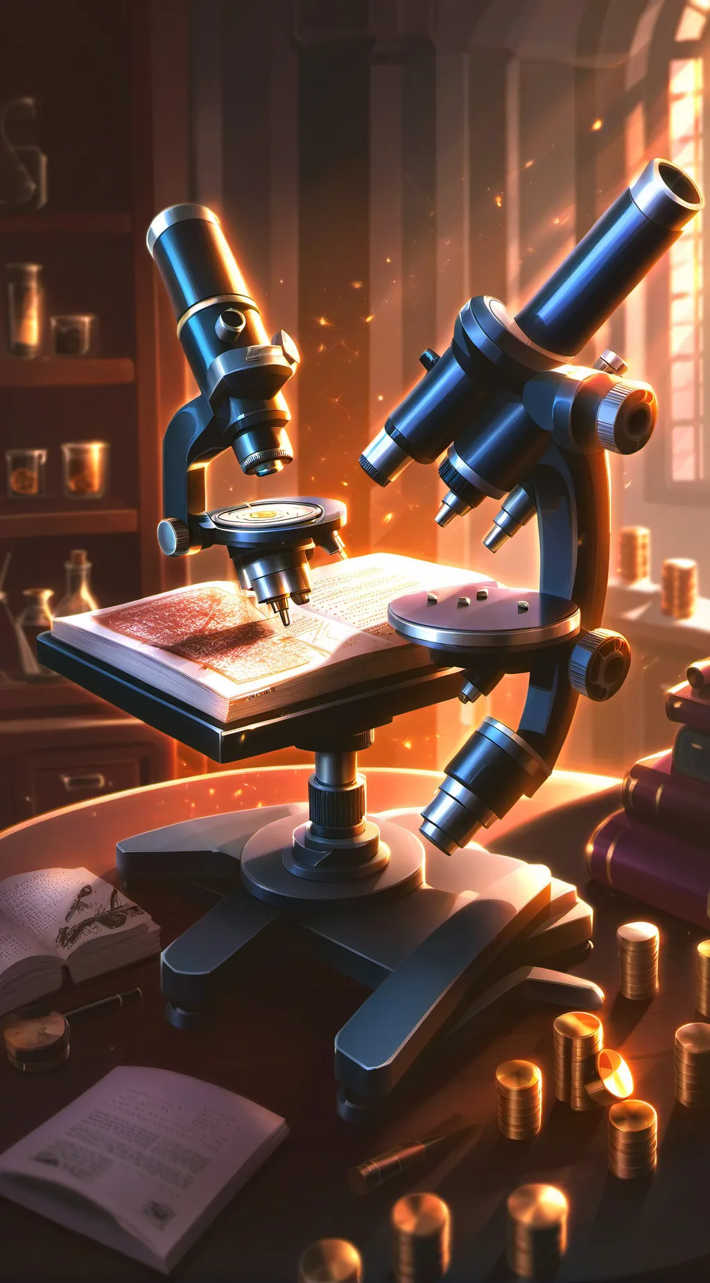 ai character: Lab background