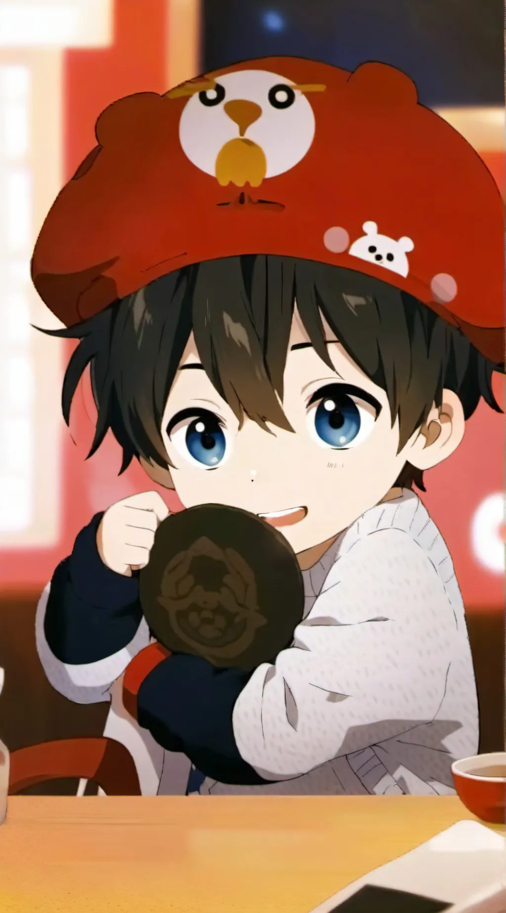 ai character: Cute boy background