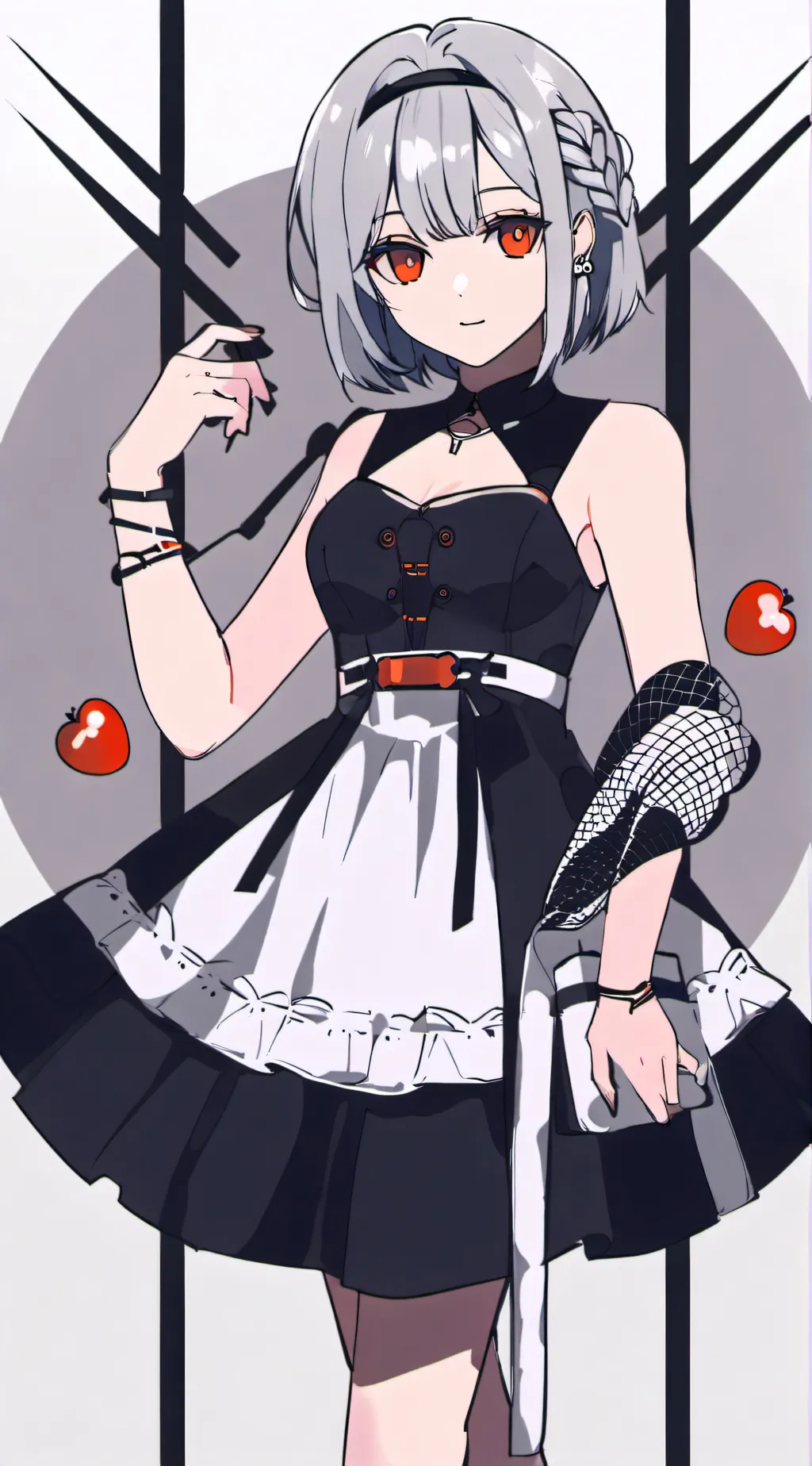ai character: the hot girl background