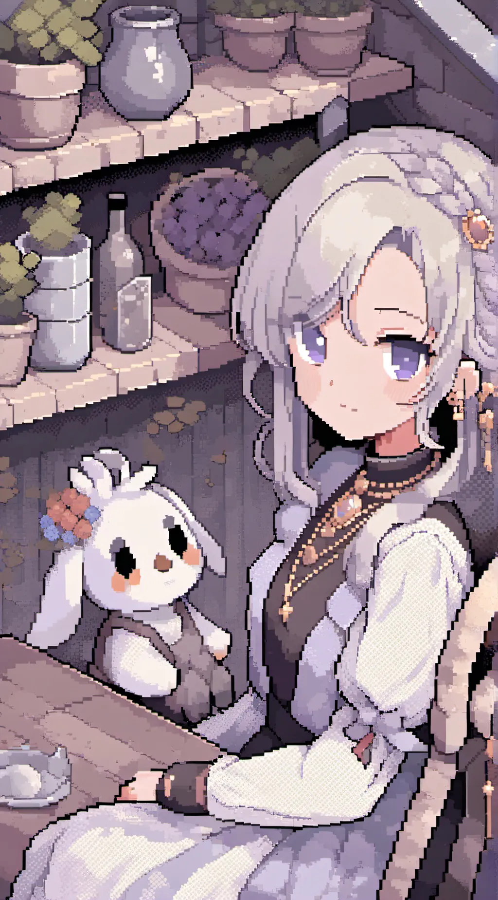 ai character: Luna background