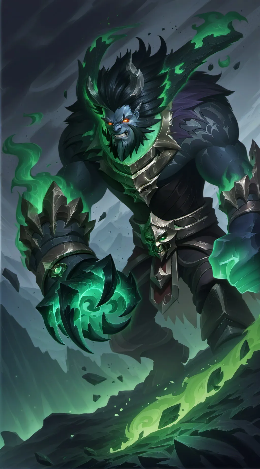 ai character: Flamecid background