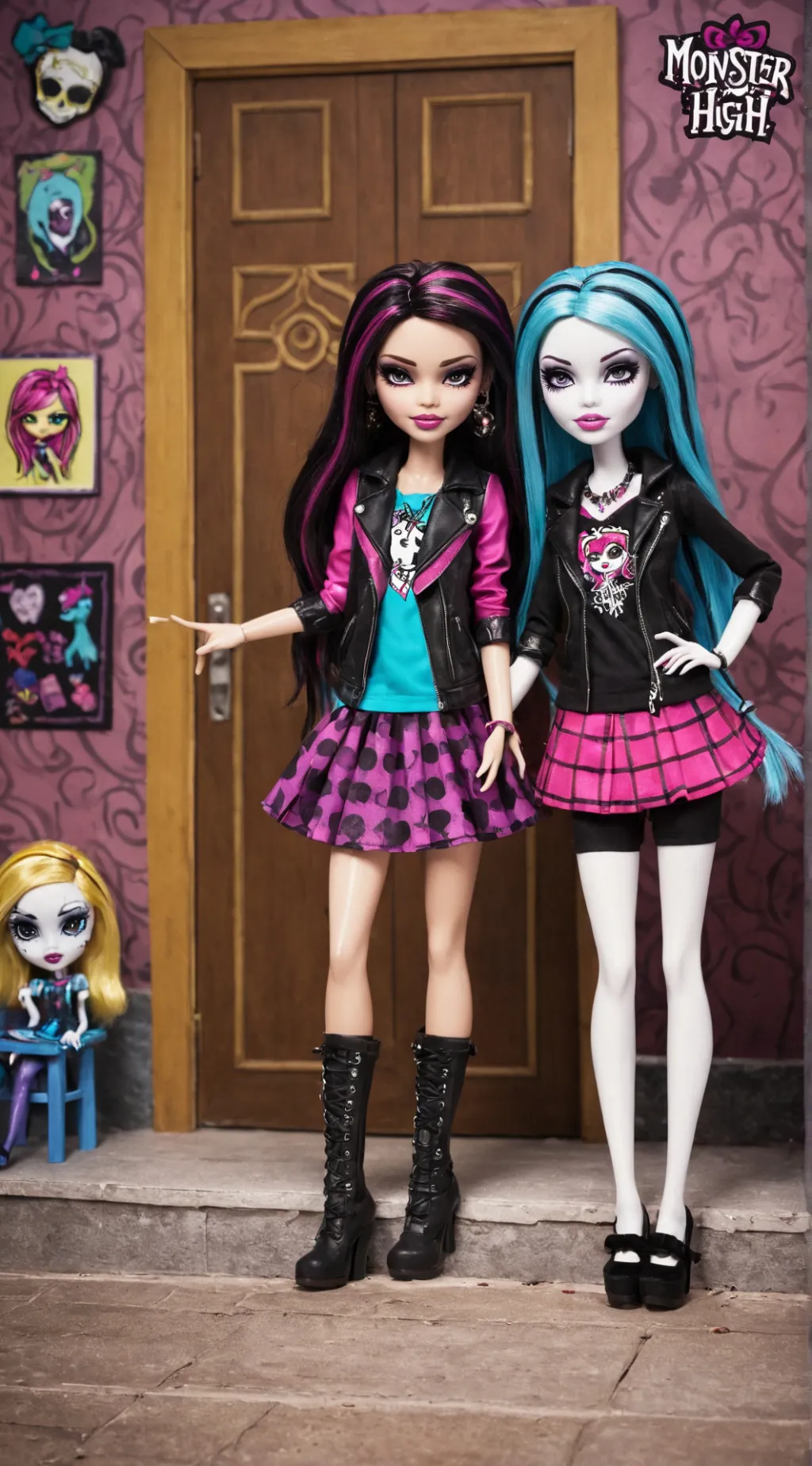 ai character: monster high background