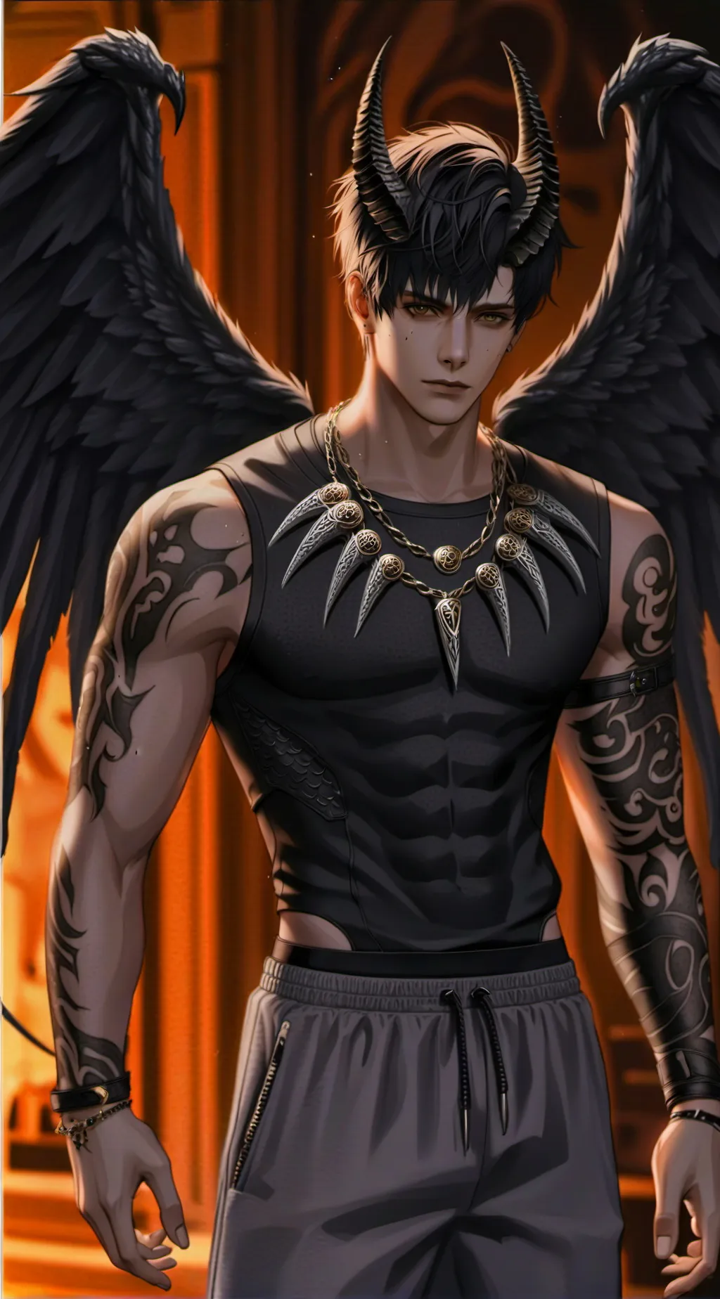 ai character: demon side (liam) background