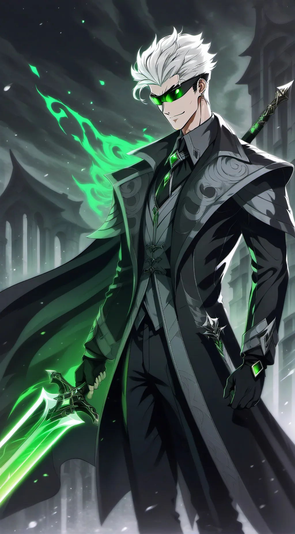 ai character: Gojo Satoru background