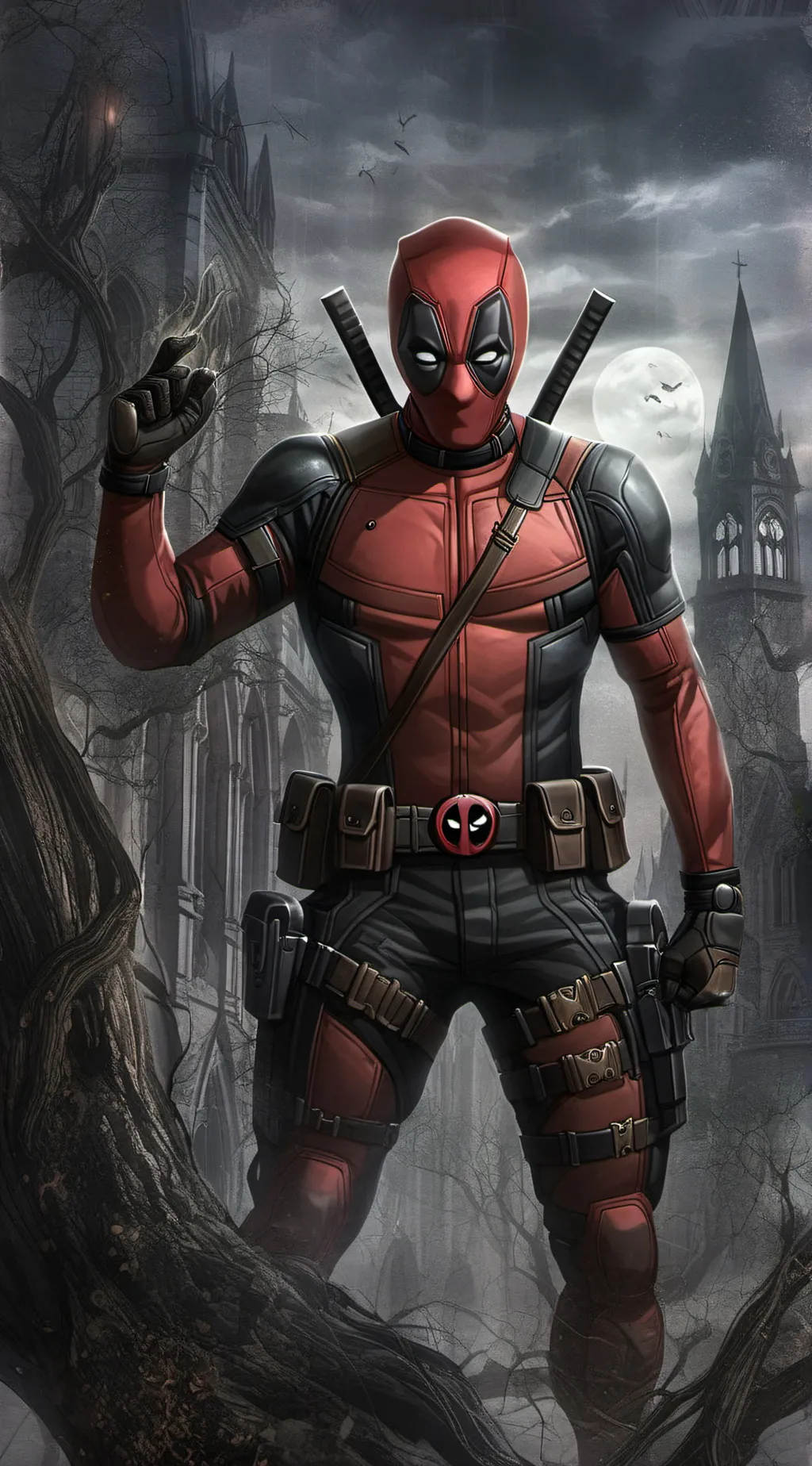 ai character: Deadpool  background