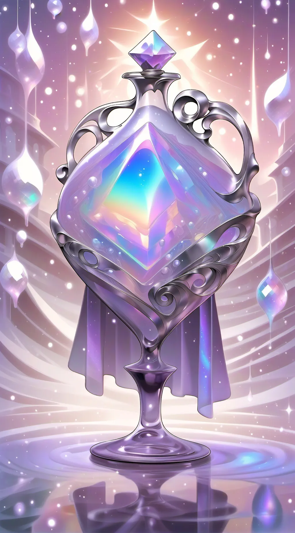 ai character: Love potion background